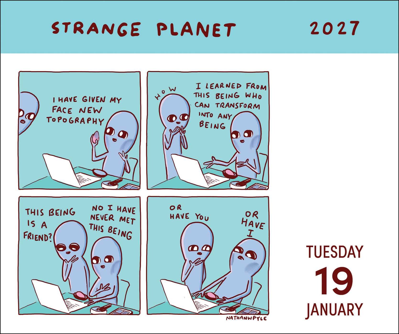 Strange Planet 2027 Day-to-Day Calendar