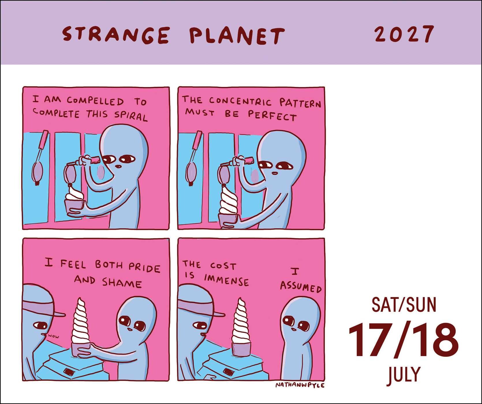 Strange Planet 2027 Day-to-Day Calendar