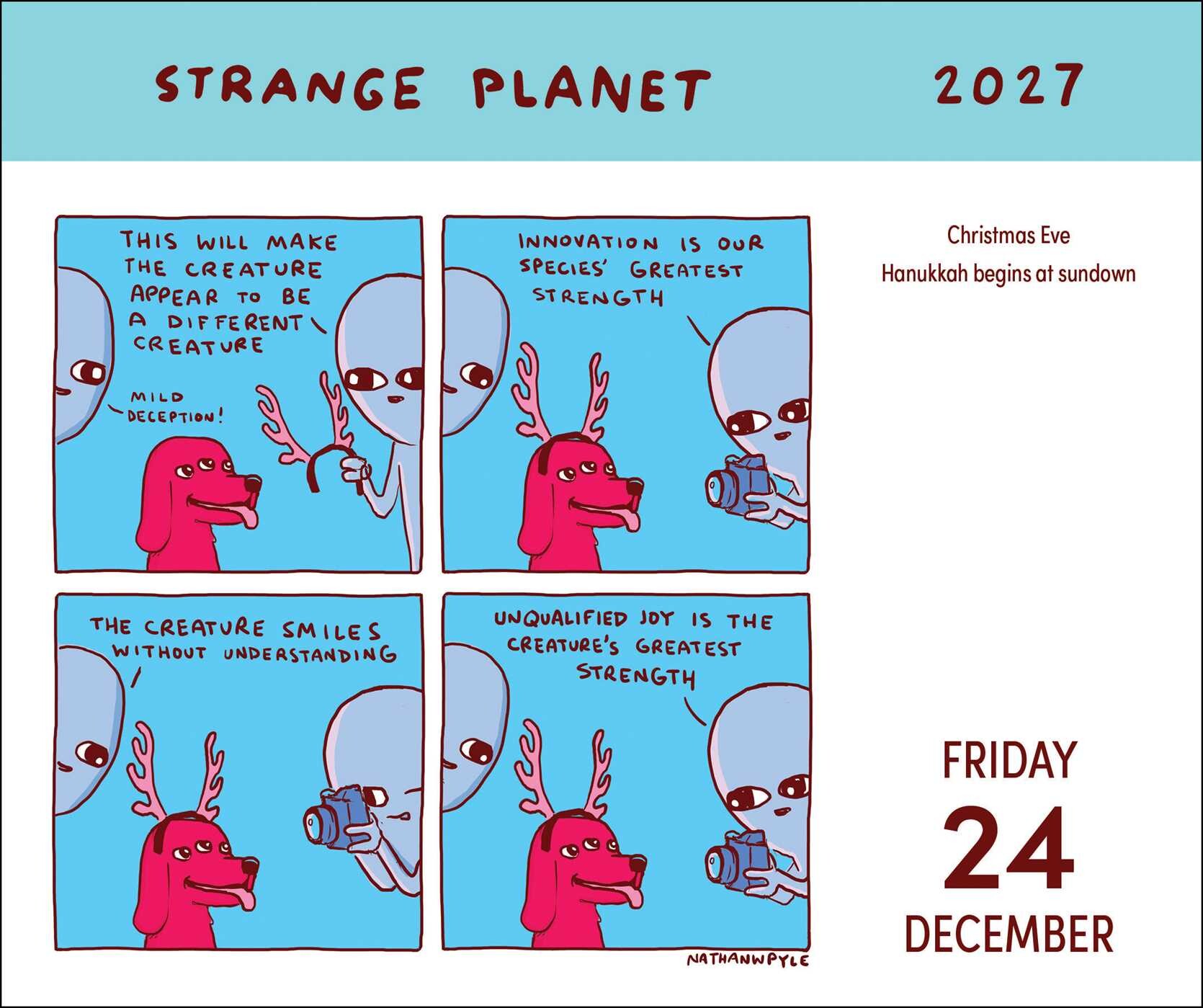 Strange Planet 2027 Day-to-Day Calendar
