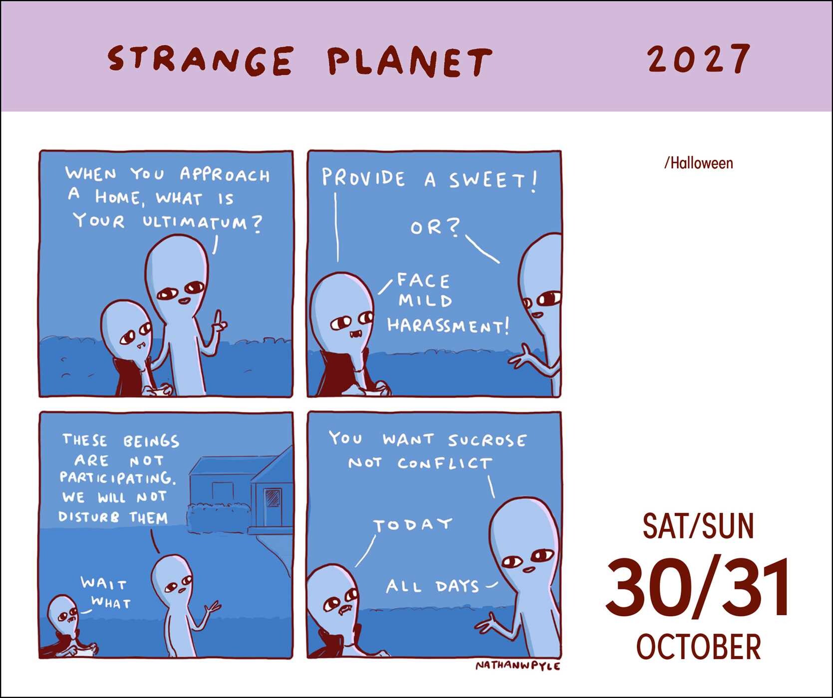 Strange Planet 2027 Day-to-Day Calendar