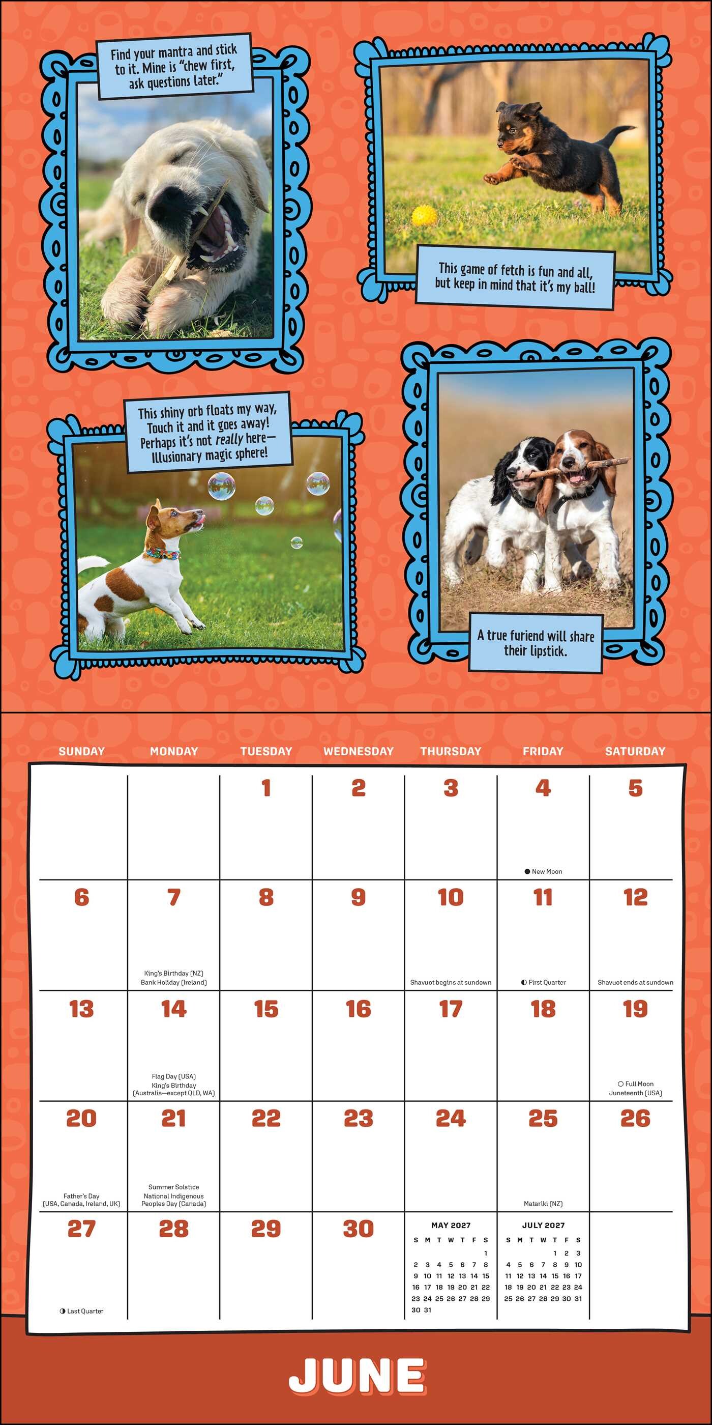 Dogs Are Cheaper Than Therapy 2027 Wall Calendar