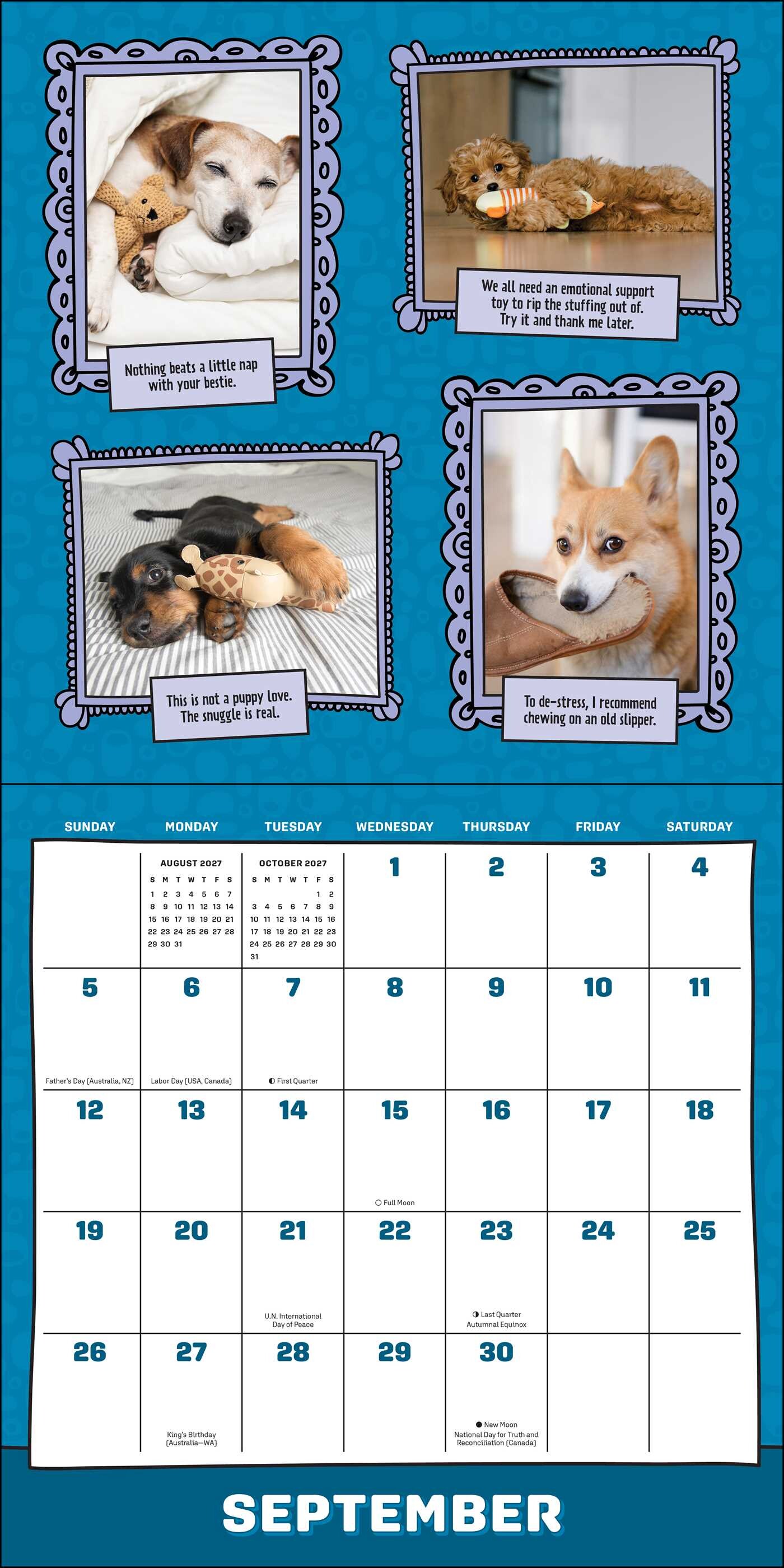 Dogs Are Cheaper Than Therapy 2027 Wall Calendar