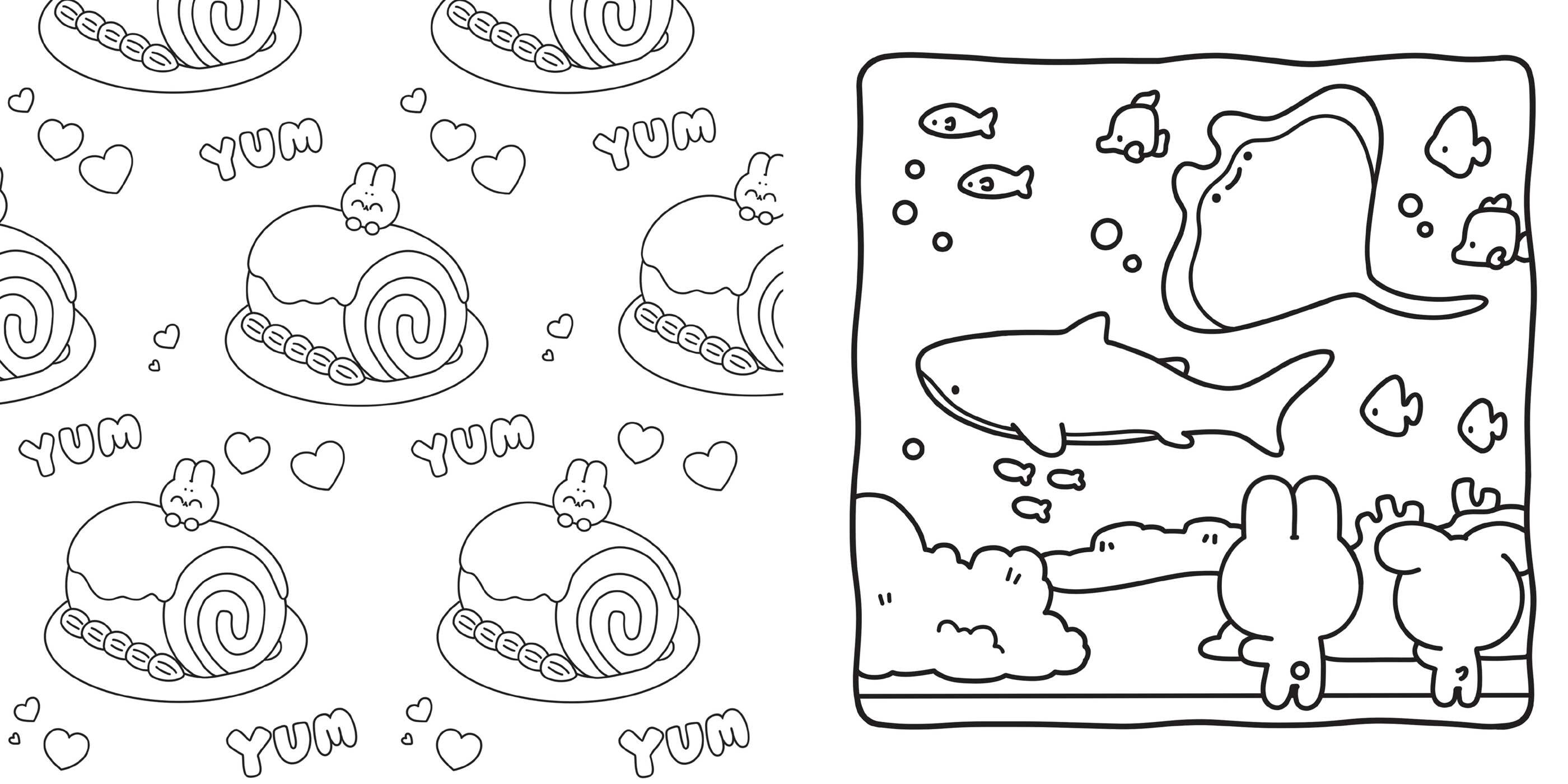 Pocket Peaches Sweet & Simple Coloring Book