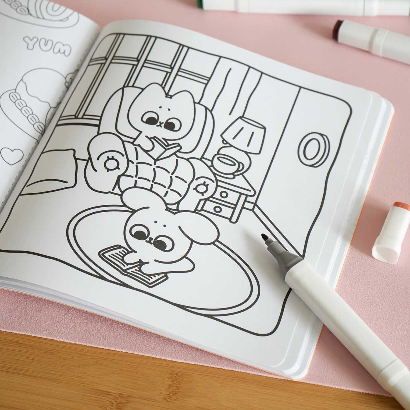 Pocket Peaches Sweet & Simple Coloring Book