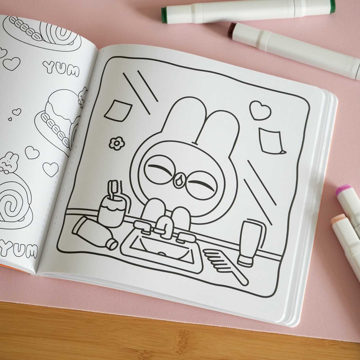 Pocket Peaches Sweet & Simple Coloring Book