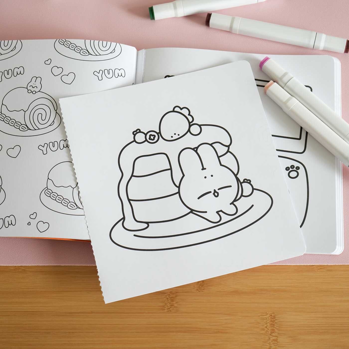 Pocket Peaches Sweet & Simple Coloring Book
