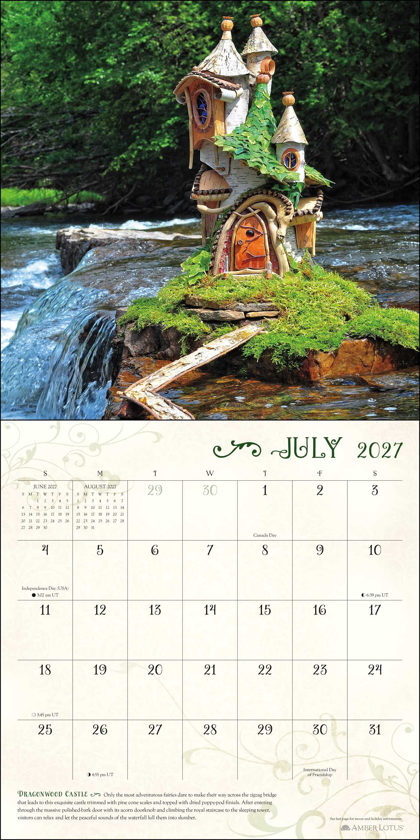 Fairy Houses 2027 Wall Calendar