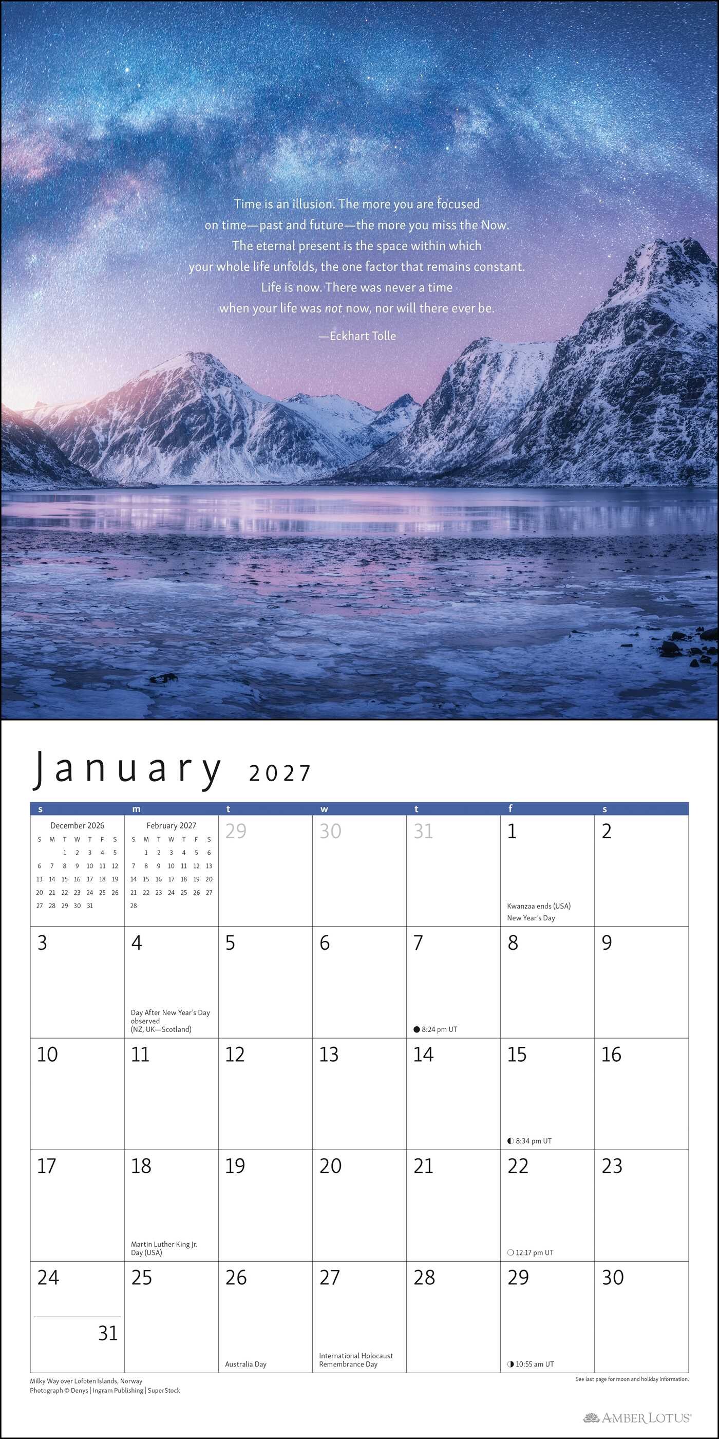 Power of Now 2027 Wall Calendar