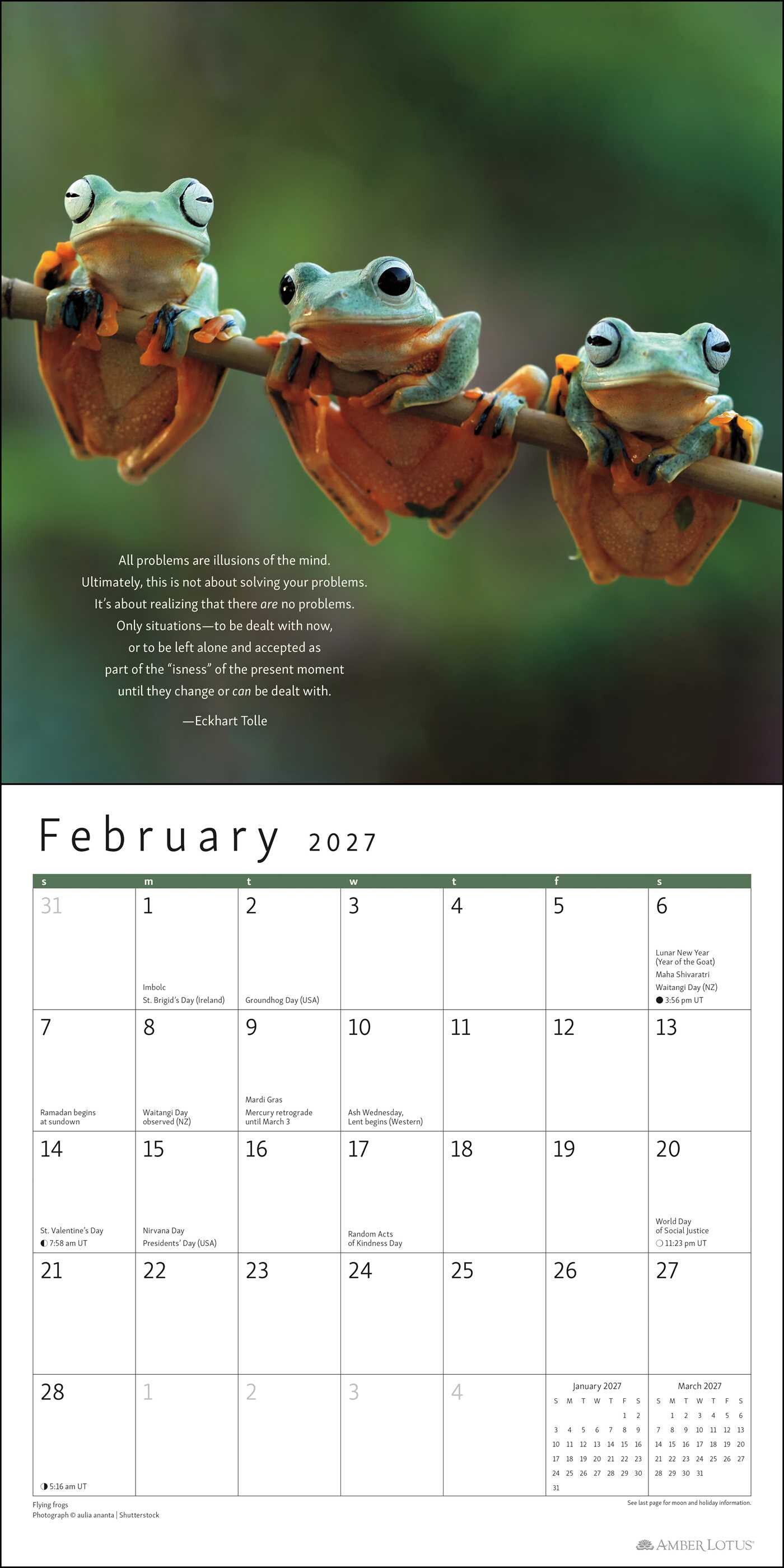 Power of Now 2027 Wall Calendar