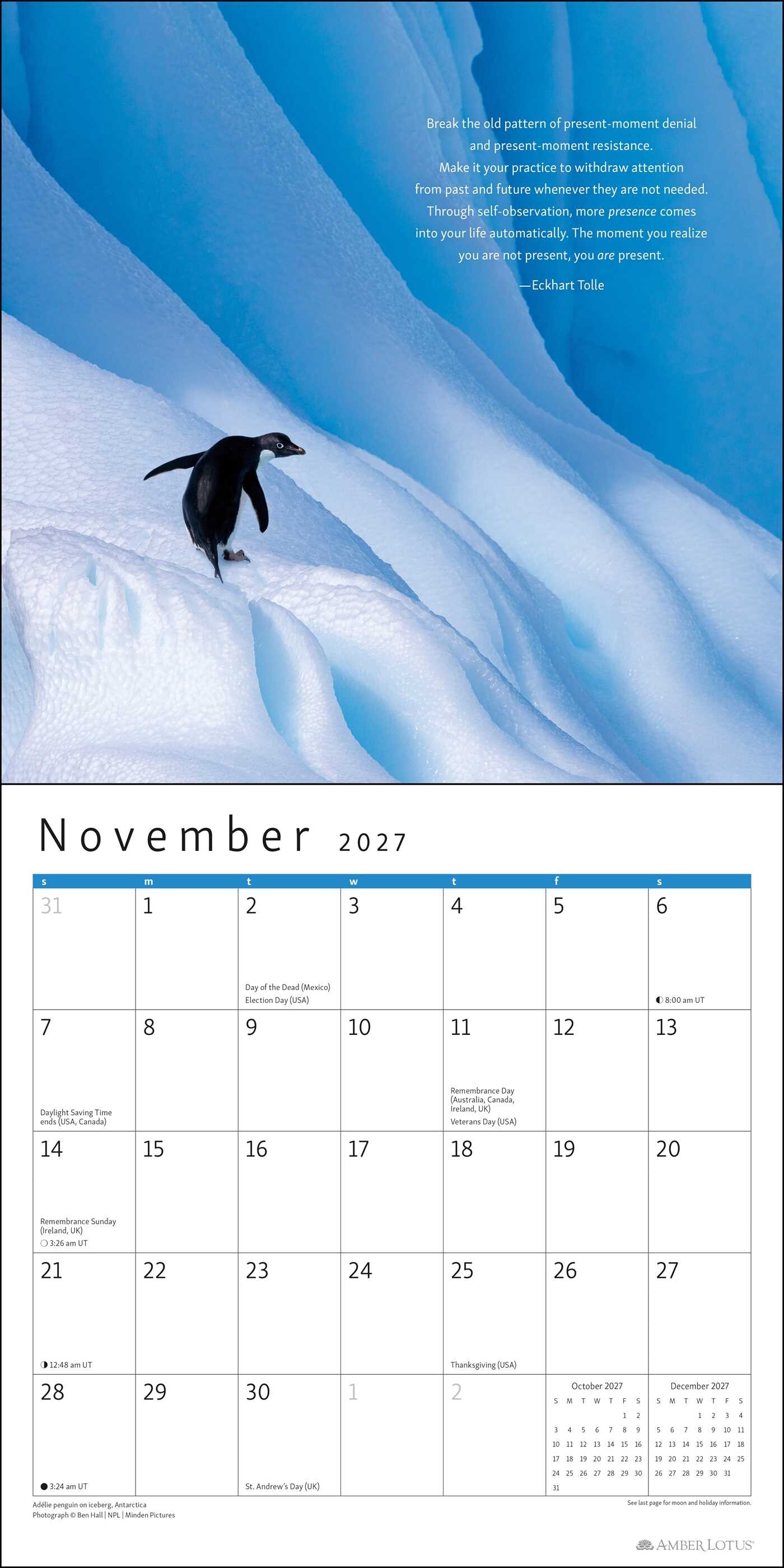 Power of Now 2027 Wall Calendar