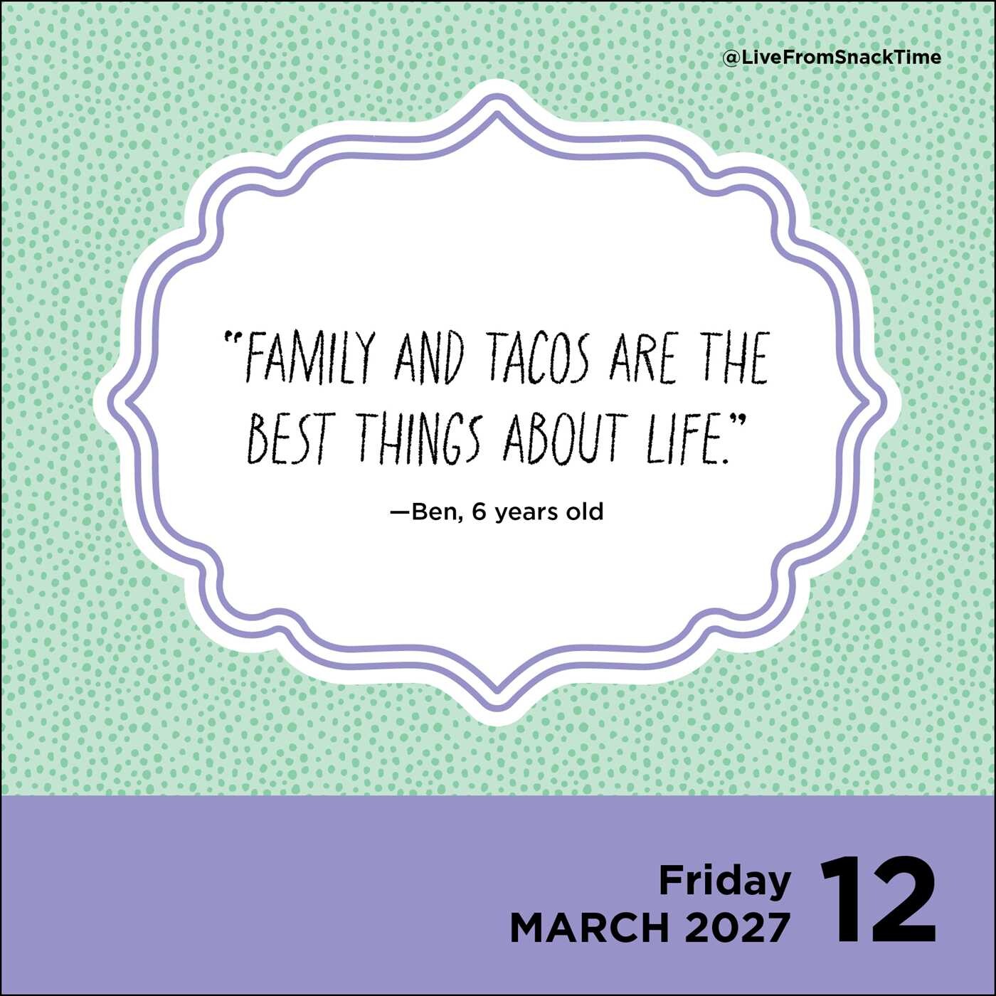 Snacking 2027 Live from Snack Time 2027 Day-to-Day Calendar - Book Summary & Video ...