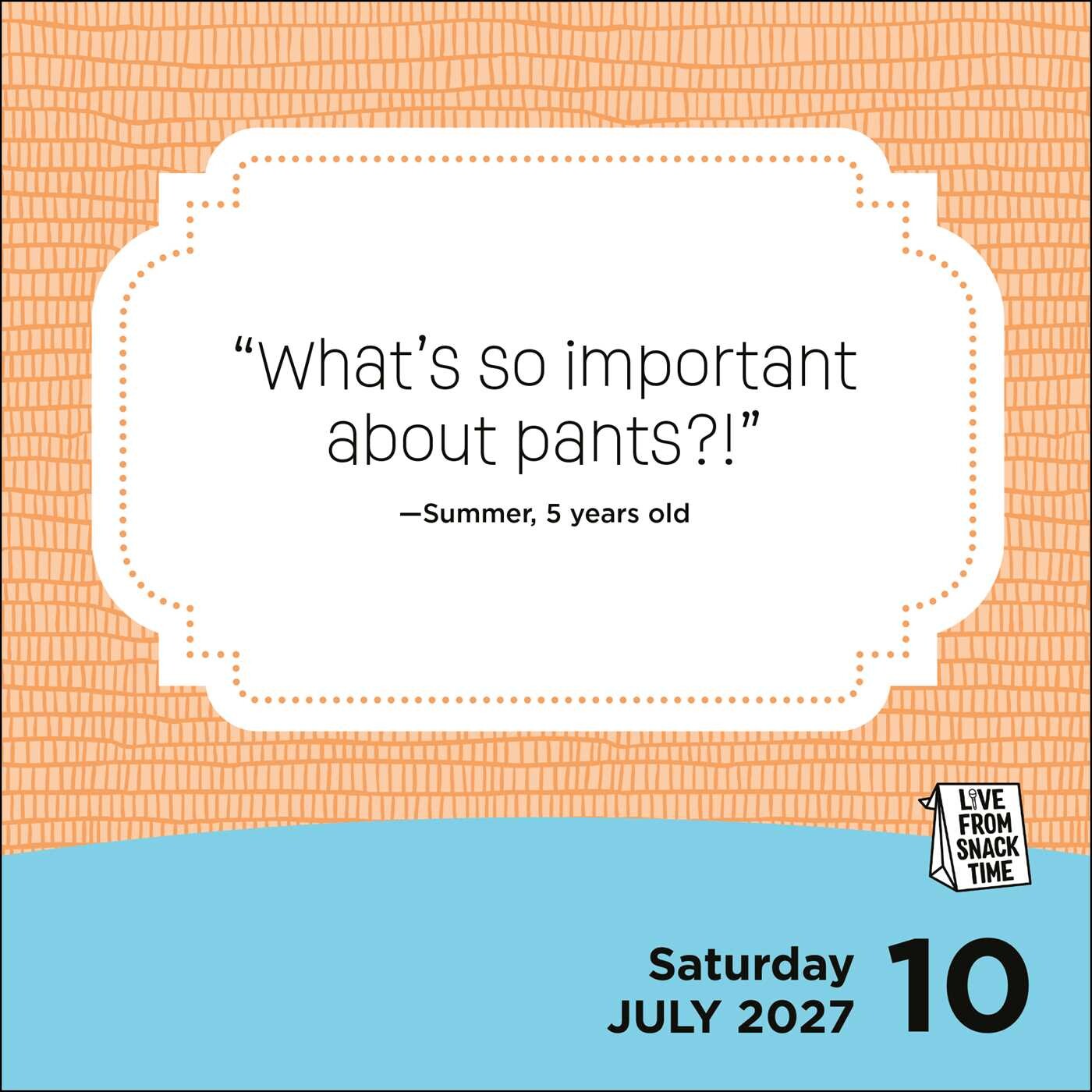 Snacking 2027 Live from Snack Time 2027 Day-to-Day Calendar - Book Summary & Video ...