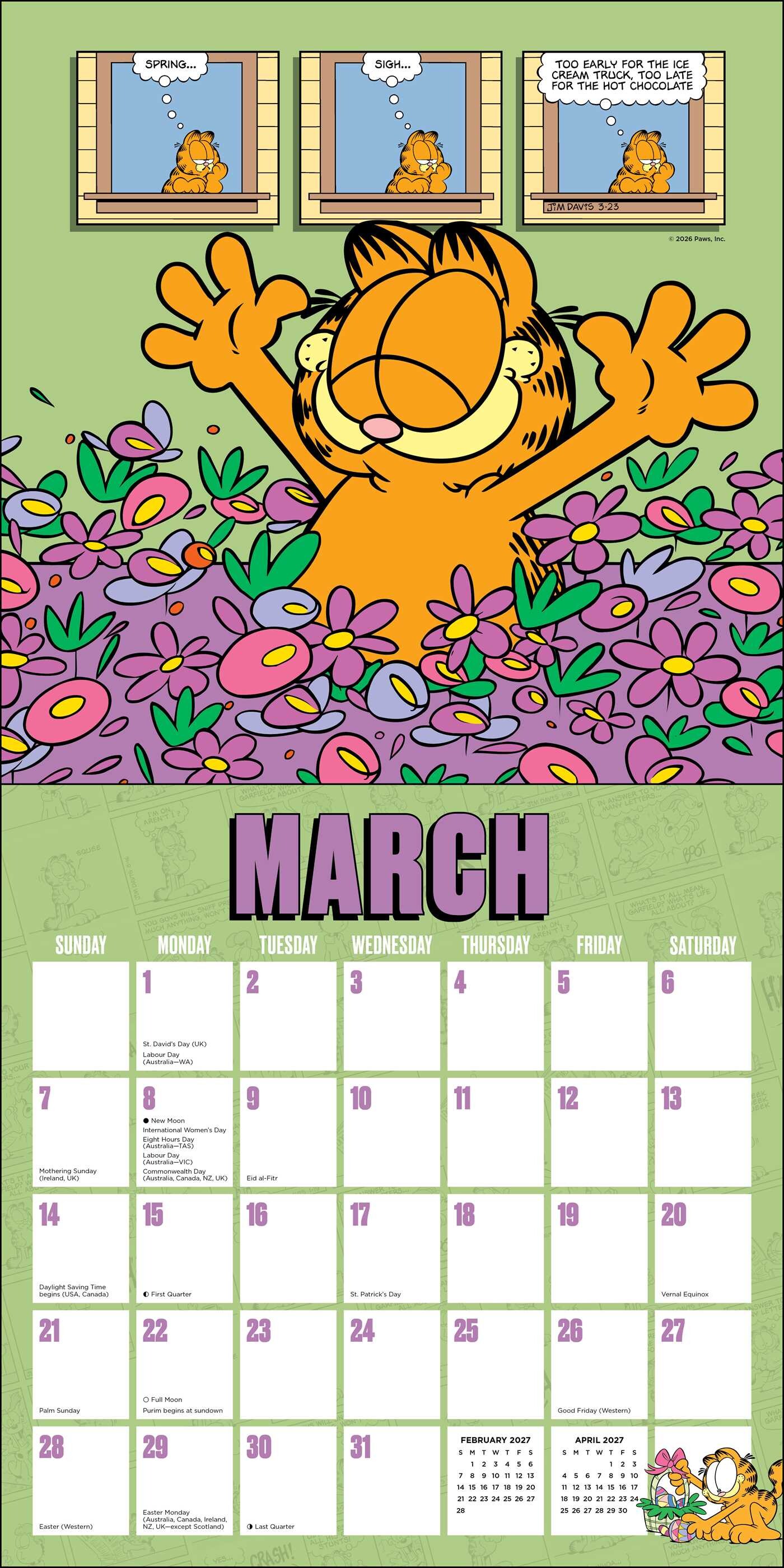 Garfield 2027 Wall Calendar