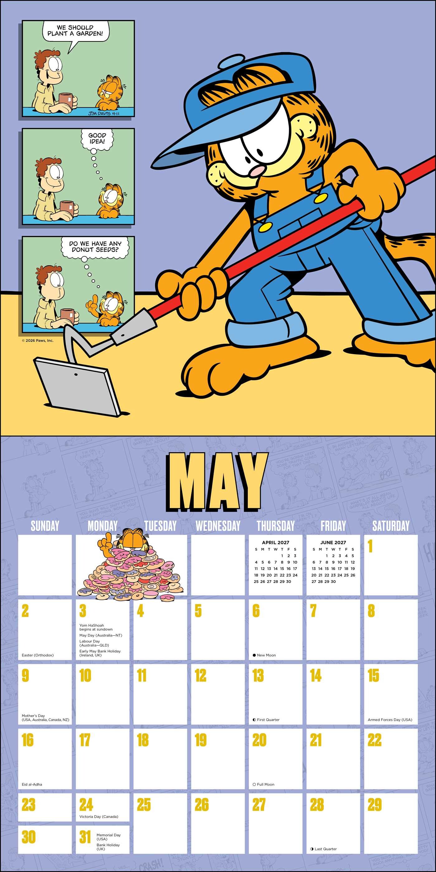 Garfield 2027 Wall Calendar