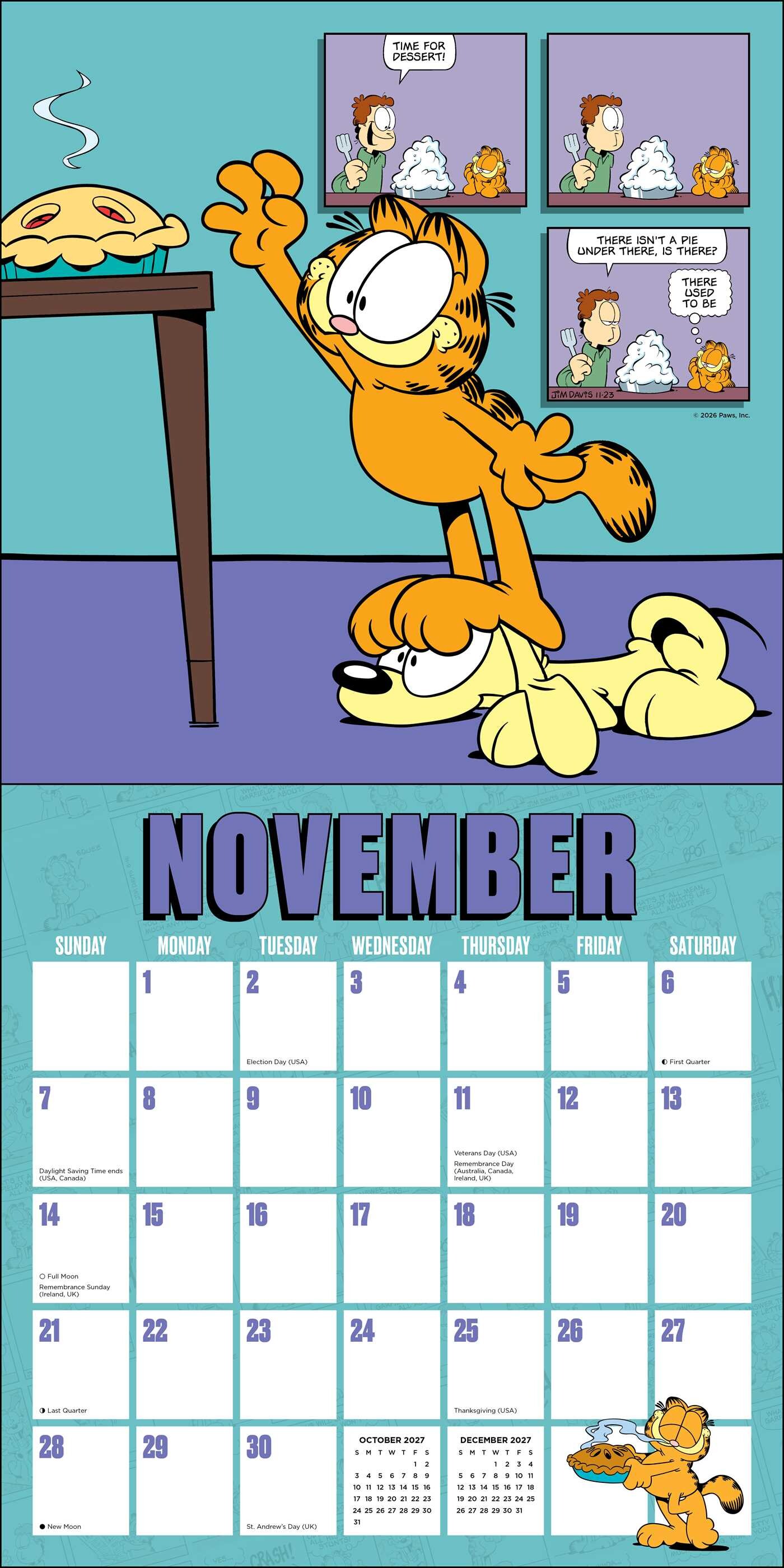 Garfield 2027 Wall Calendar