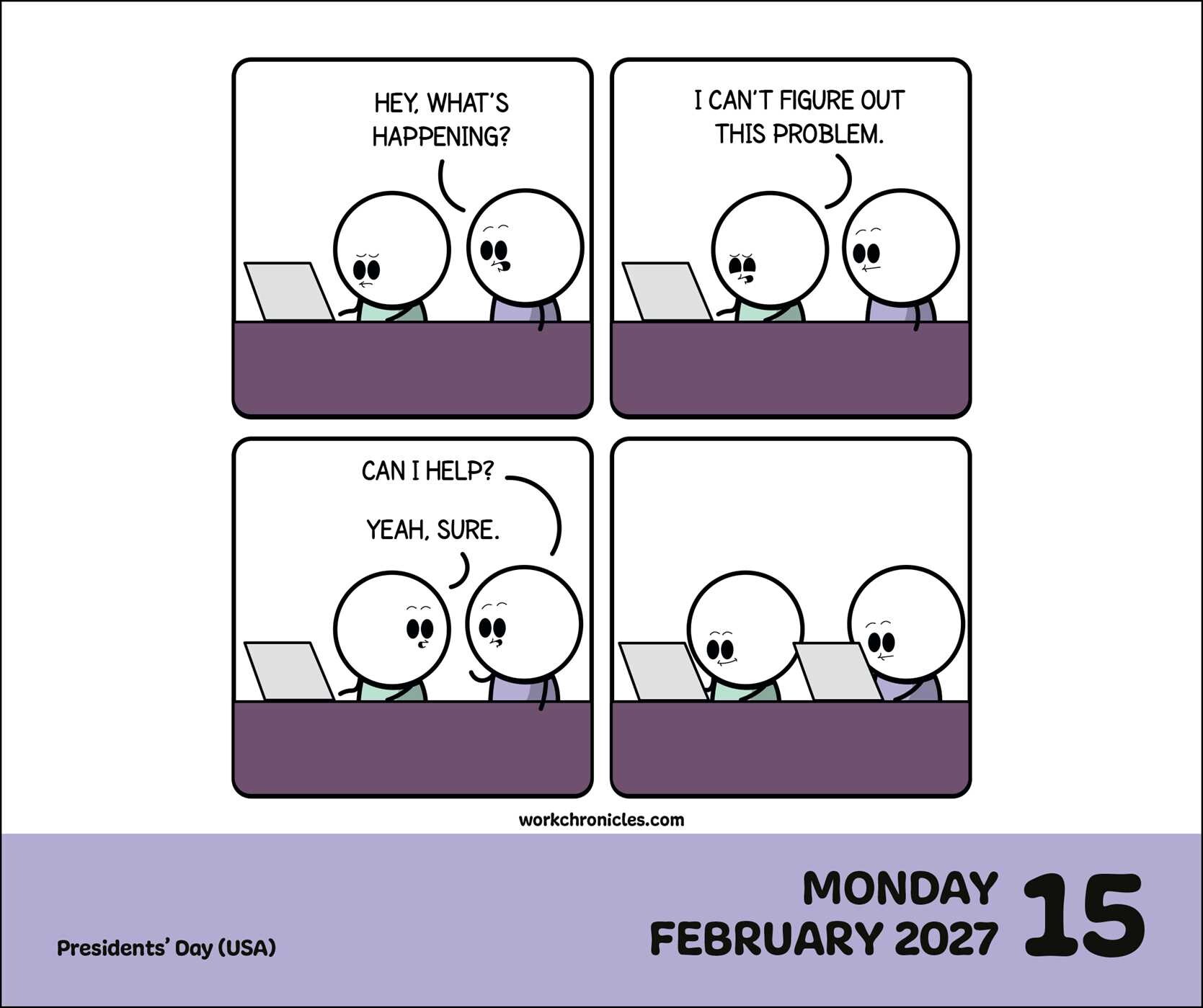 Work Chronicles 2027 Day-to-Day Calendar