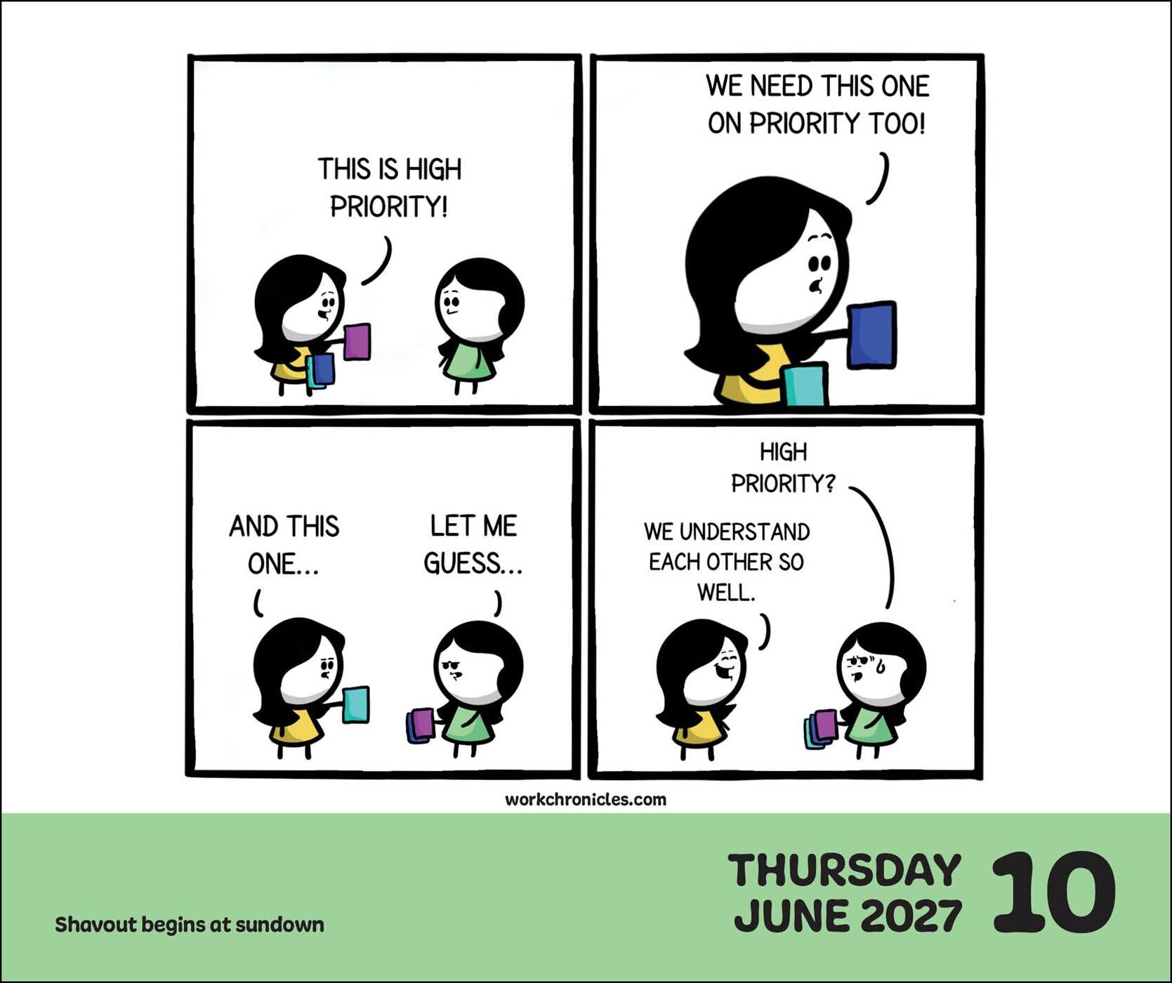 Work Chronicles 2027 Day-to-Day Calendar