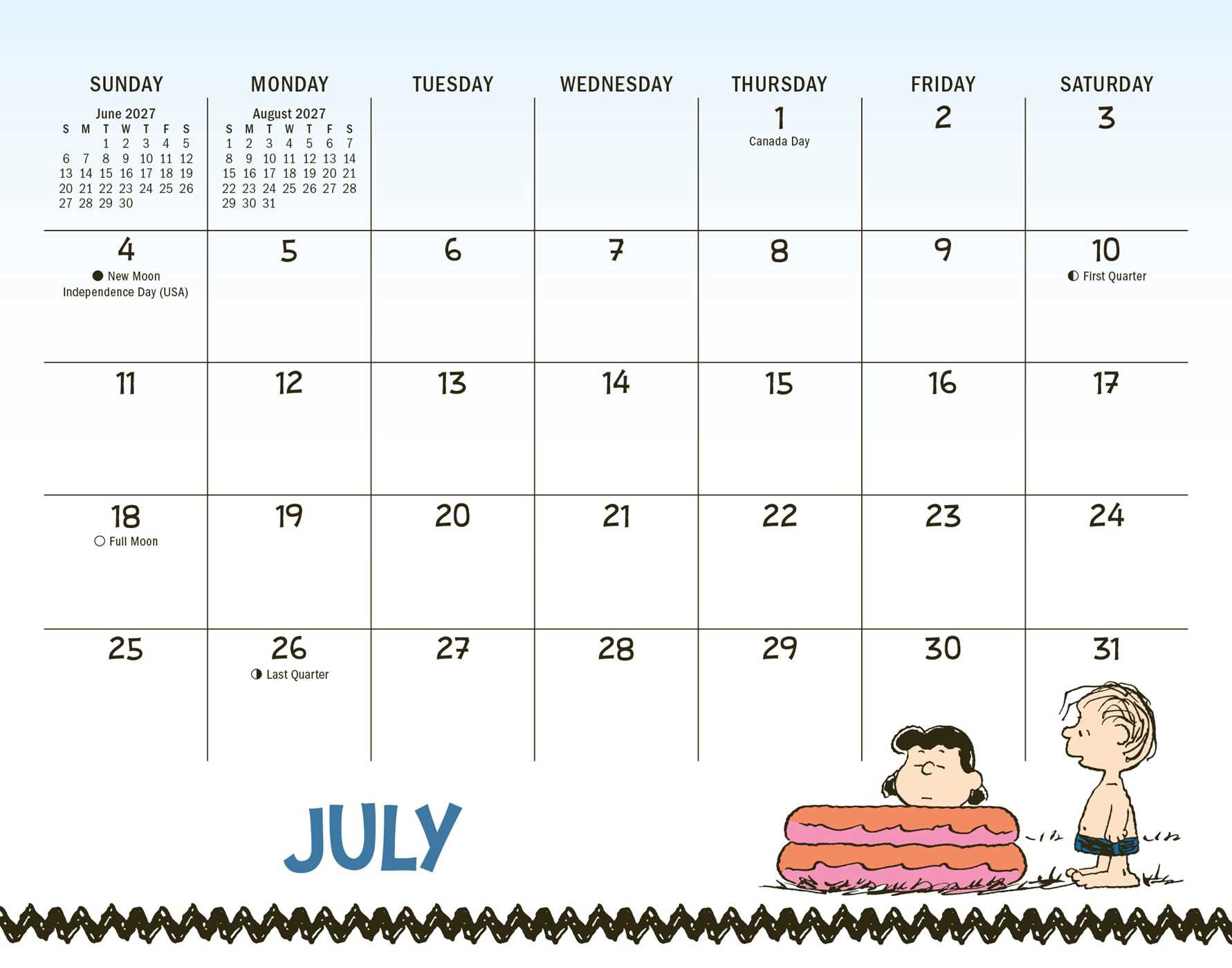 PEANUTS® 2027 Monthly Desk Calendar