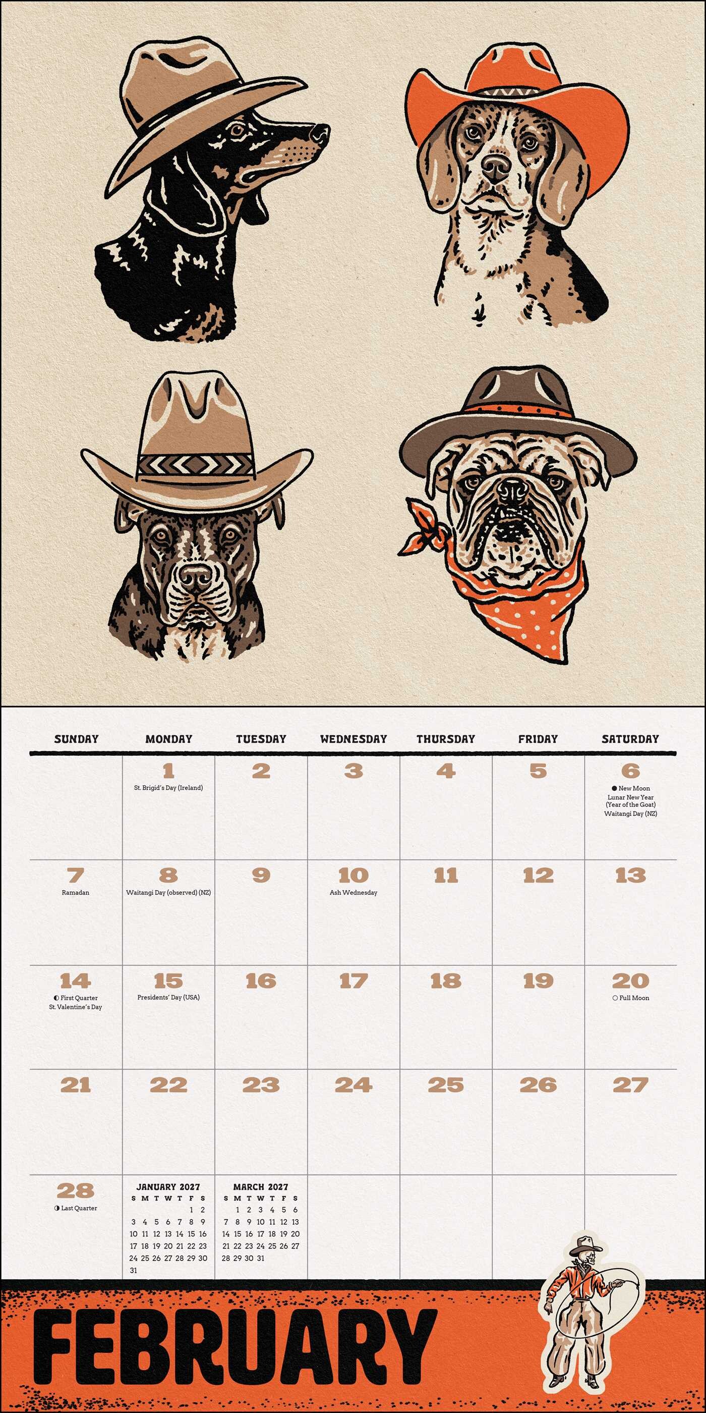 Sam Larson 2027 Wall Calendar