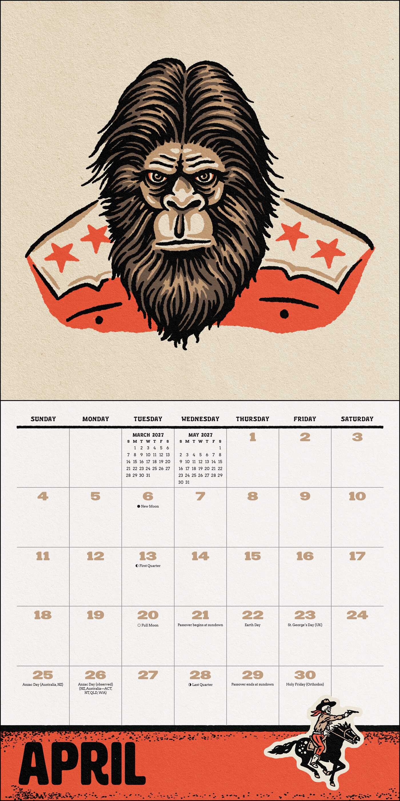Sam Larson 2027 Wall Calendar