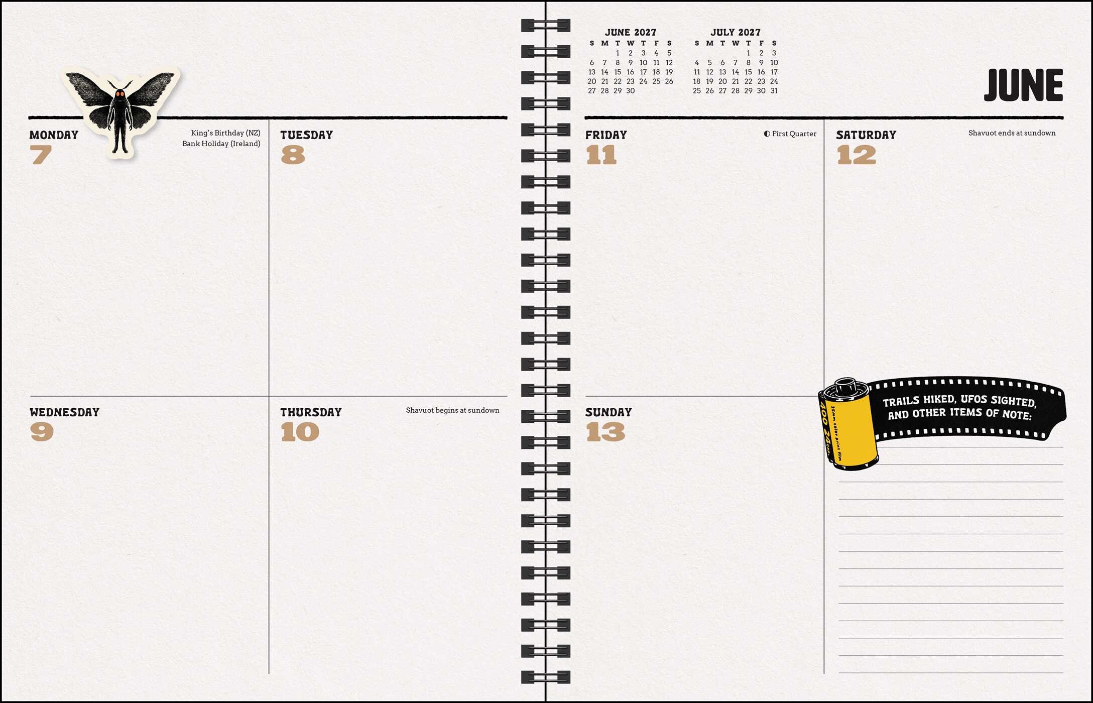 Sam Larson 12-Month 2027 Monthly/Weekly Planner Calendar