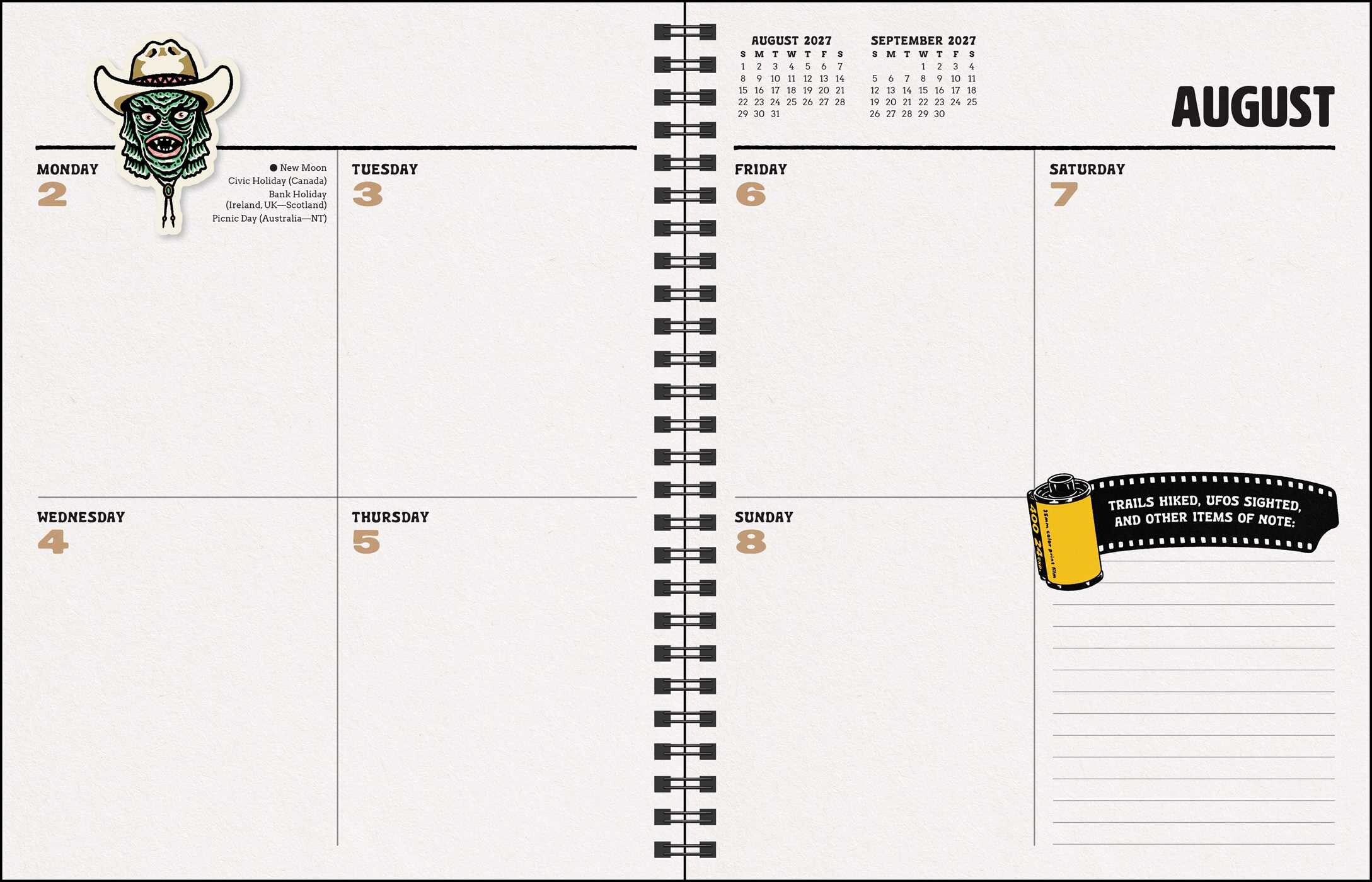 Sam Larson 12-Month 2027 Monthly/Weekly Planner Calendar