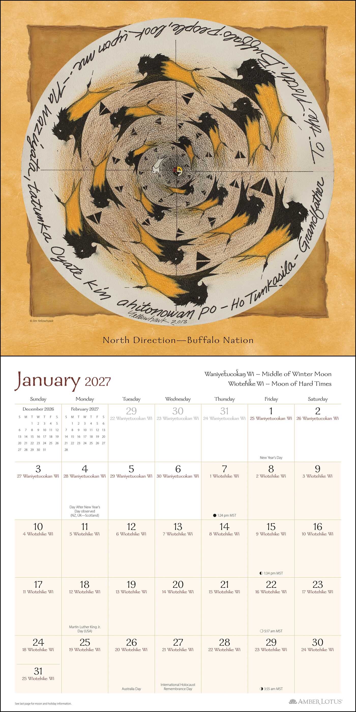 Lakota Way 2027 Wall Calendar
