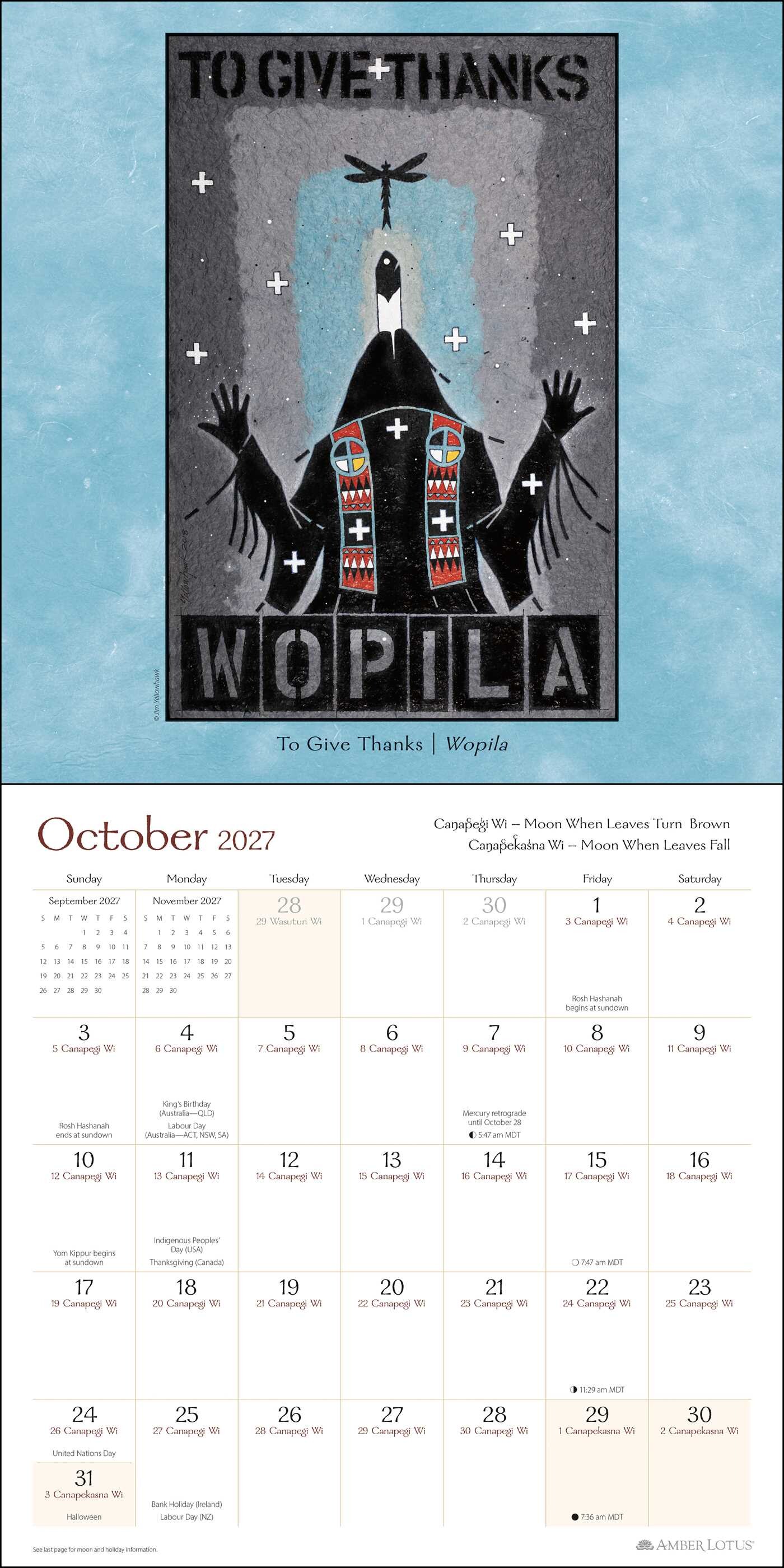 Lakota Way 2027 Wall Calendar