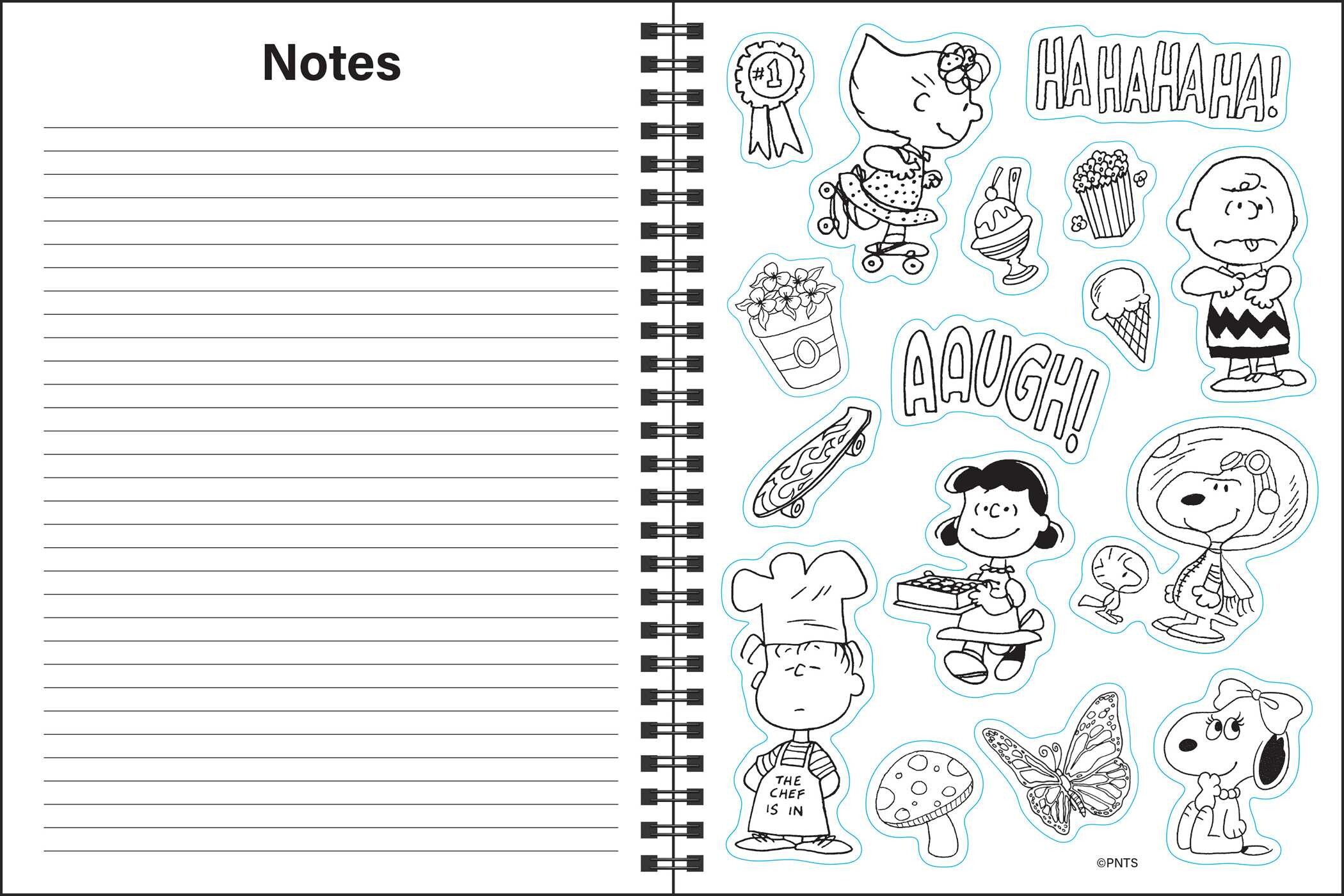 PEANUTS® 2027 Monthly/Weekly Coloring Calendar with Stickers to Color