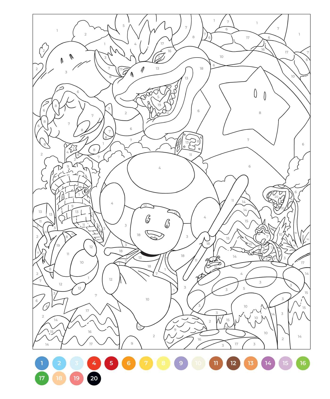 Unofficial Video Games Color by Number Book