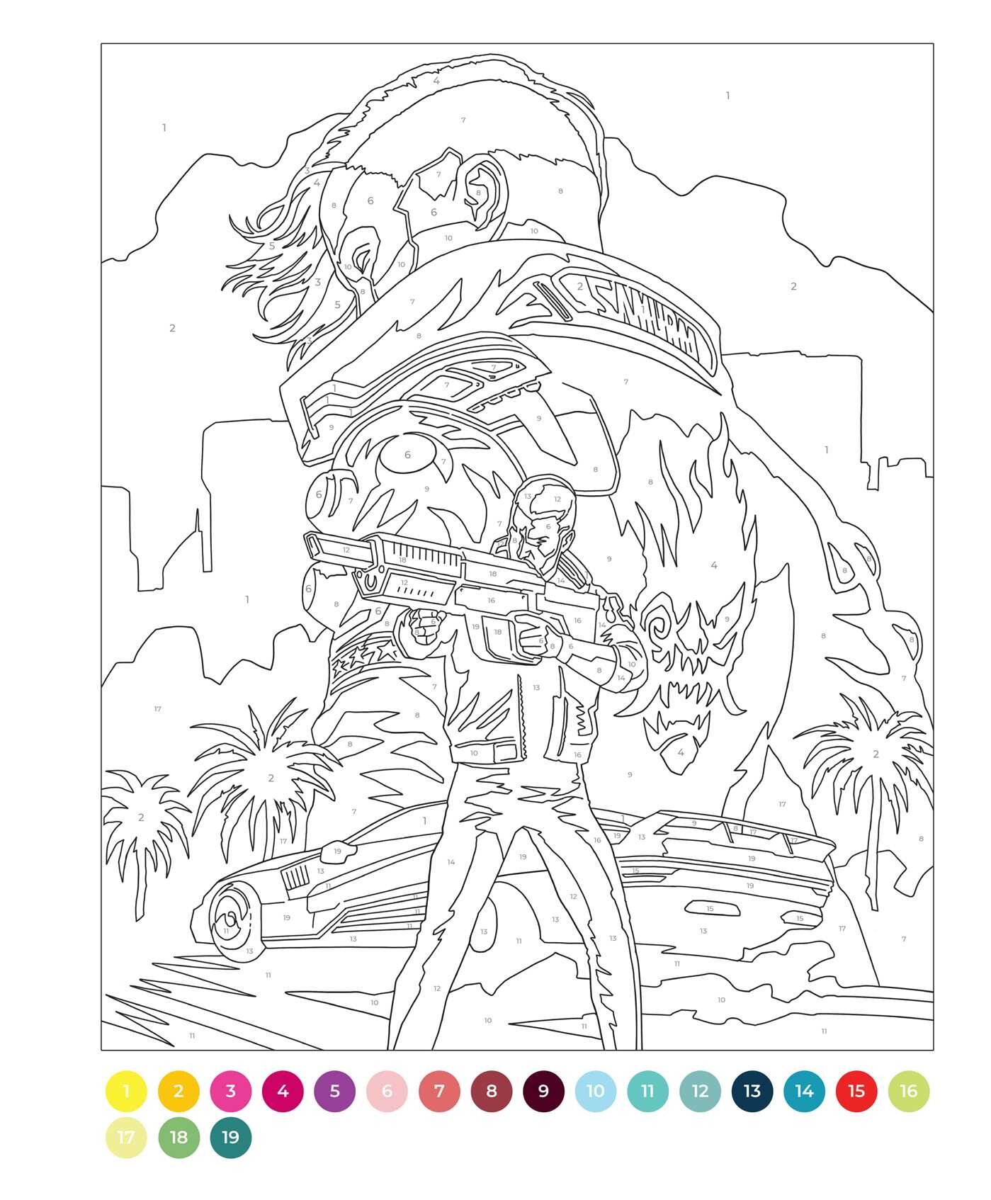 Unofficial Video Games Color by Number Book