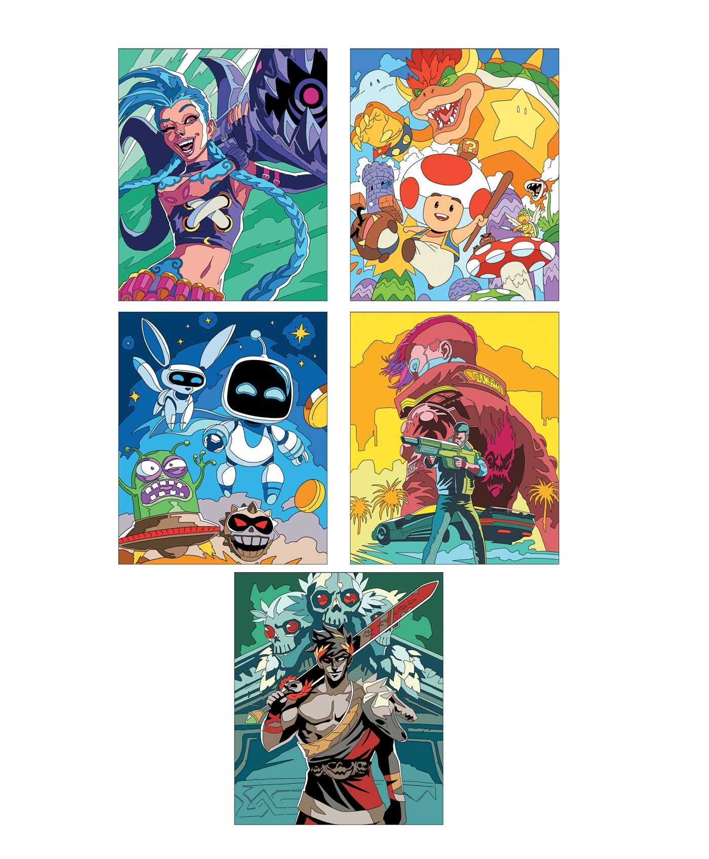 Unofficial Video Games Color by Number Book