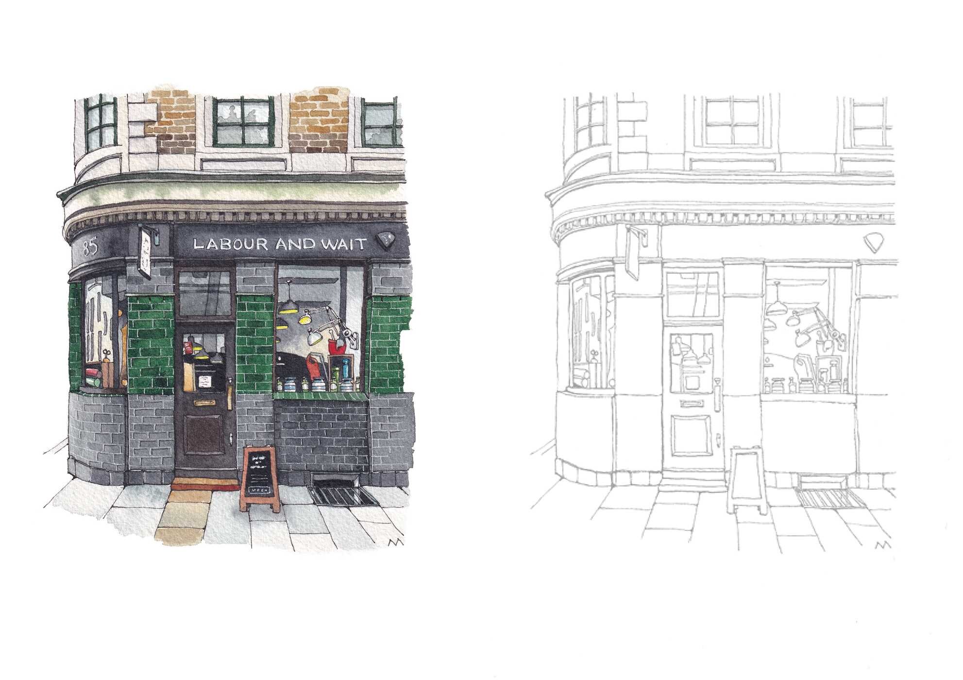 Urban Anna's We'll Always Have London Coloring Book