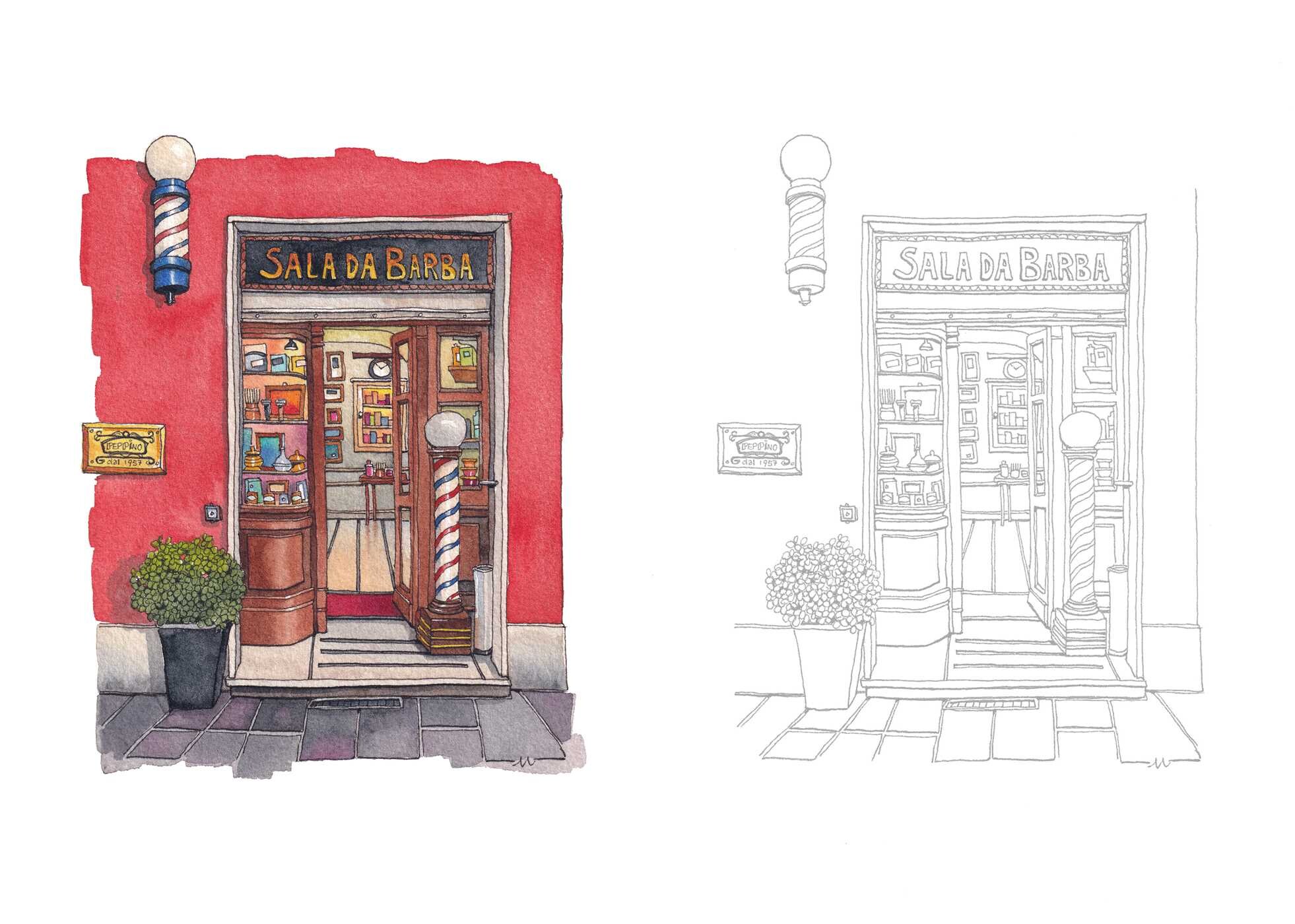 Urban Anna's Rome Is Where My Heart Is Coloring Book