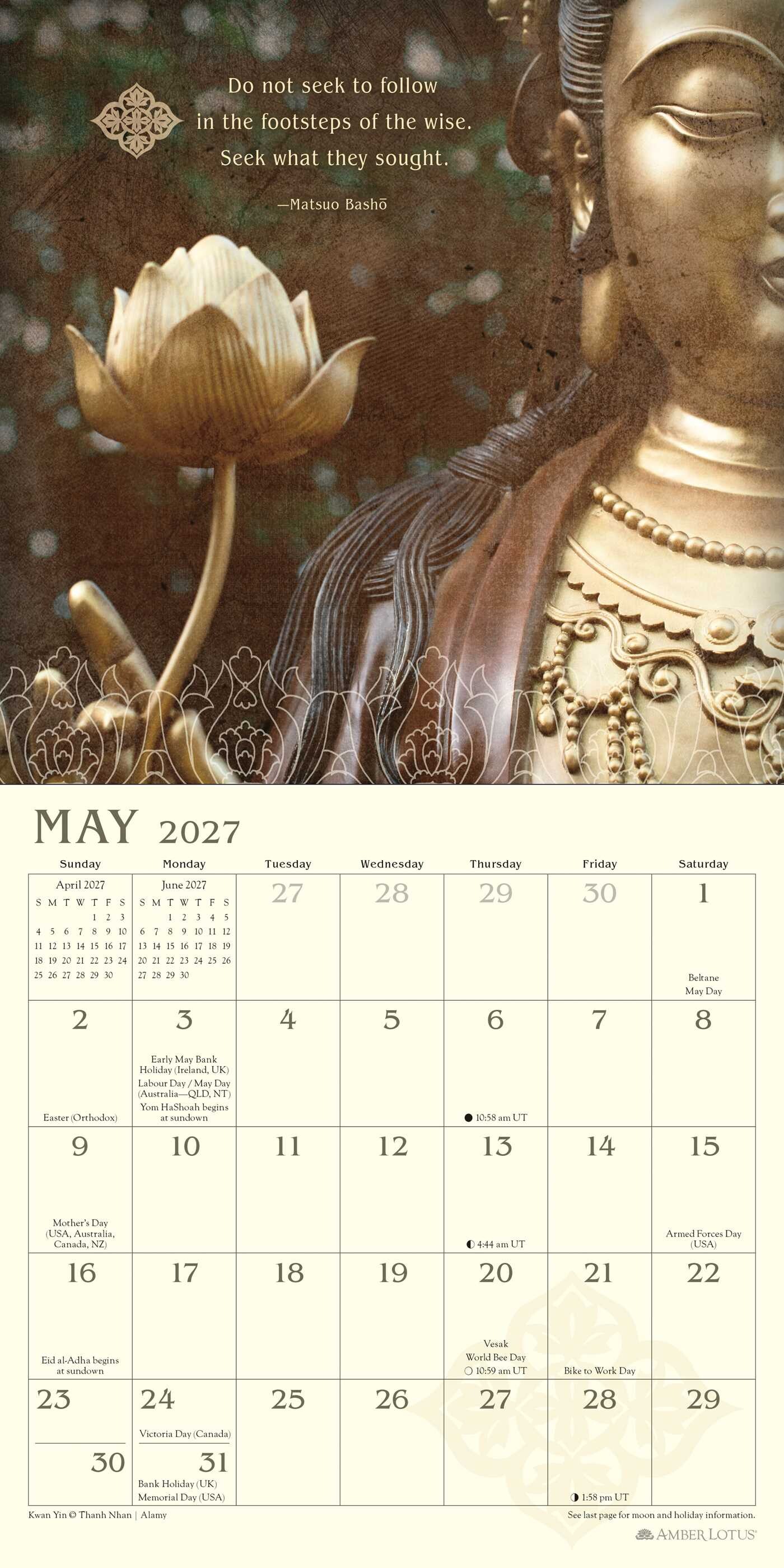 Meditation 2027 Mini Wall Calendar
