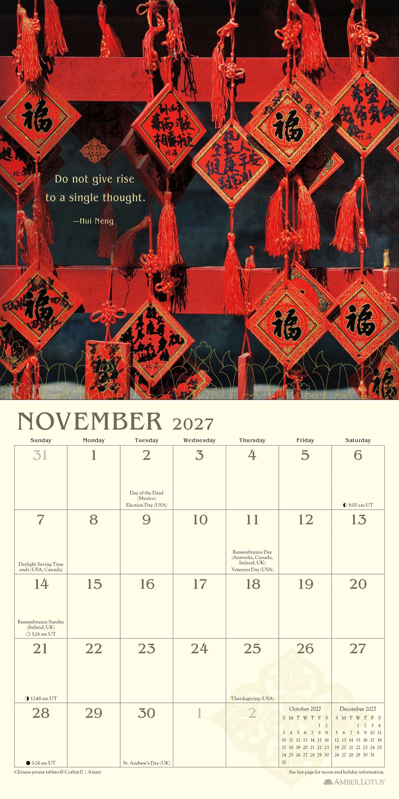 Meditation 2027 Mini Wall Calendar