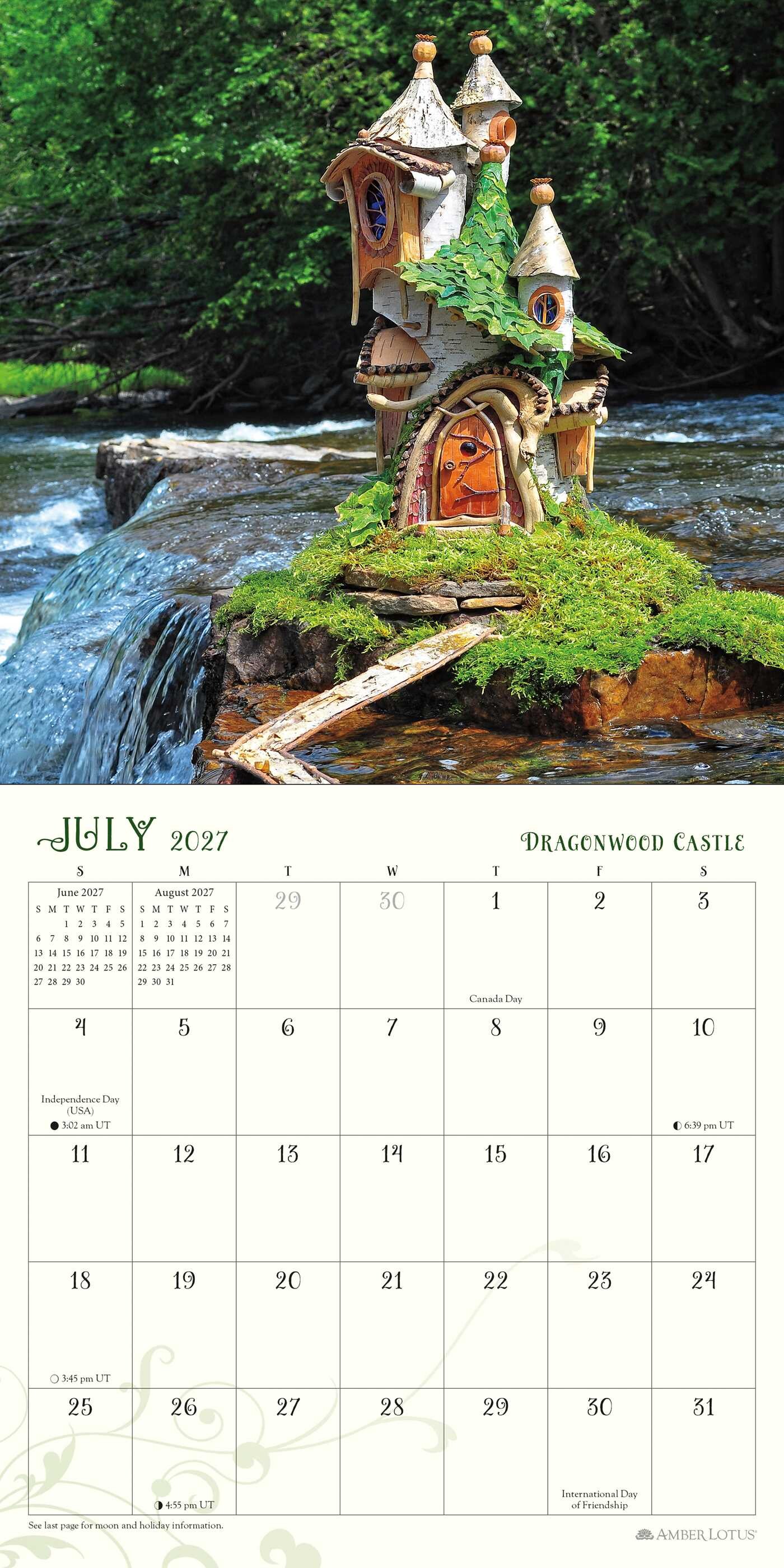 Fairy Houses 2027 Mini Wall Calendar