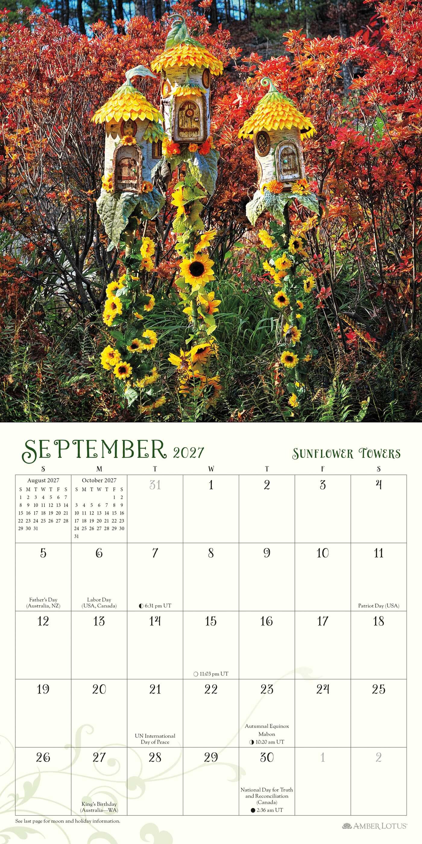 Fairy Houses 2027 Mini Wall Calendar