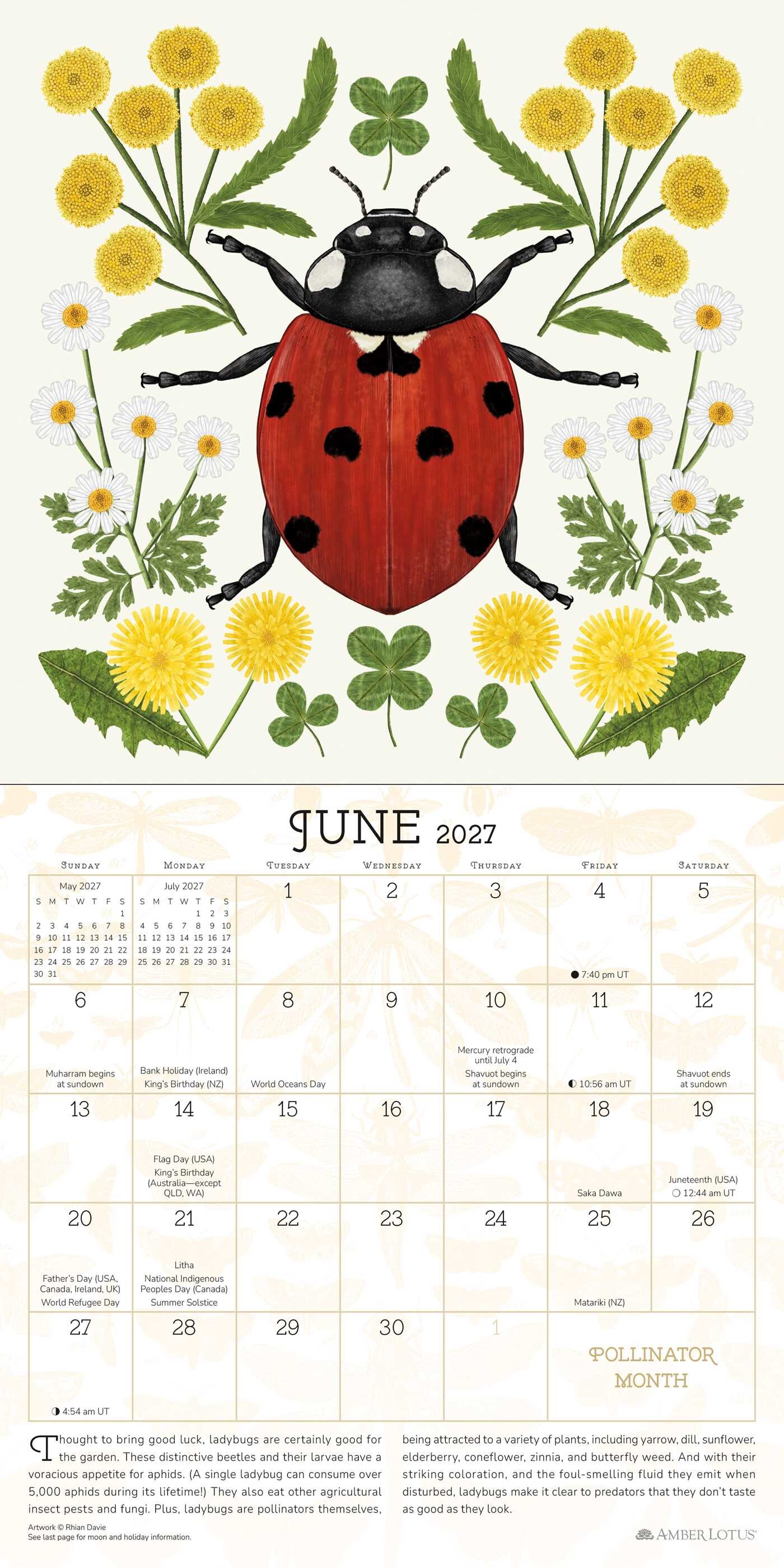 Praise for the Pollinators 2027 Mini Wall Calendar