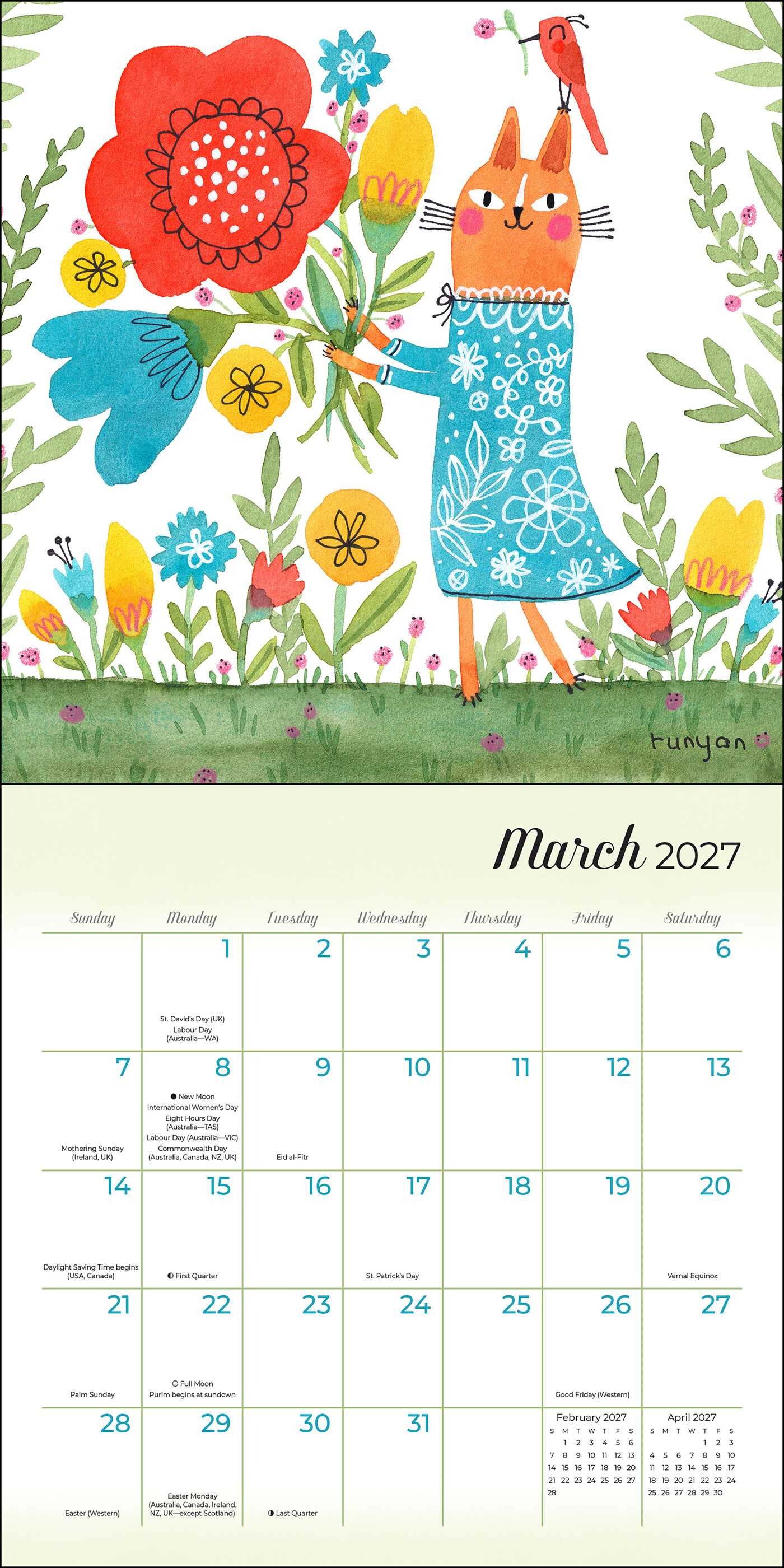 Feline 2027 Mini Wall Calendar