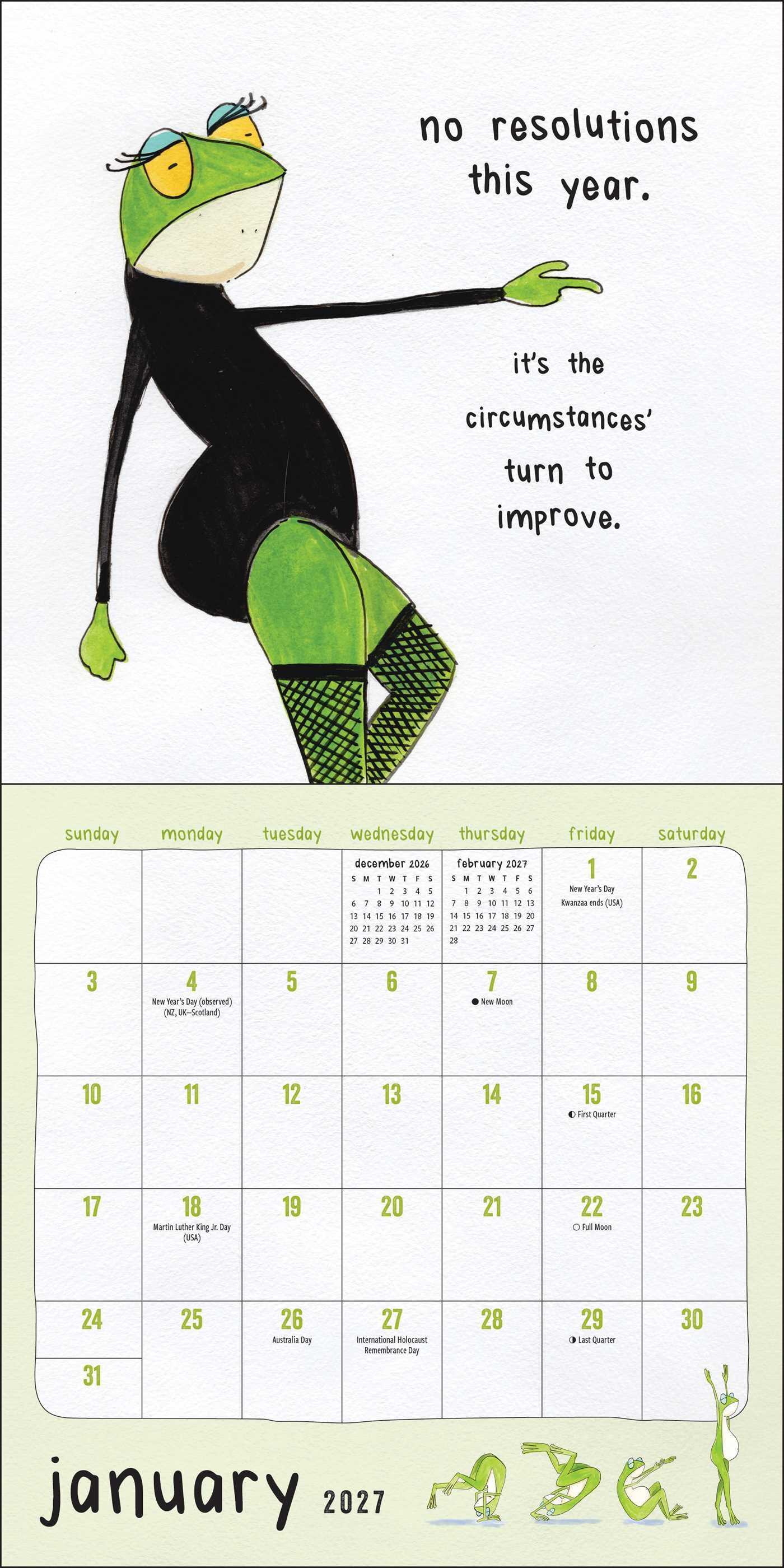 Just Froget About It 2027 Mini Wall Calendar