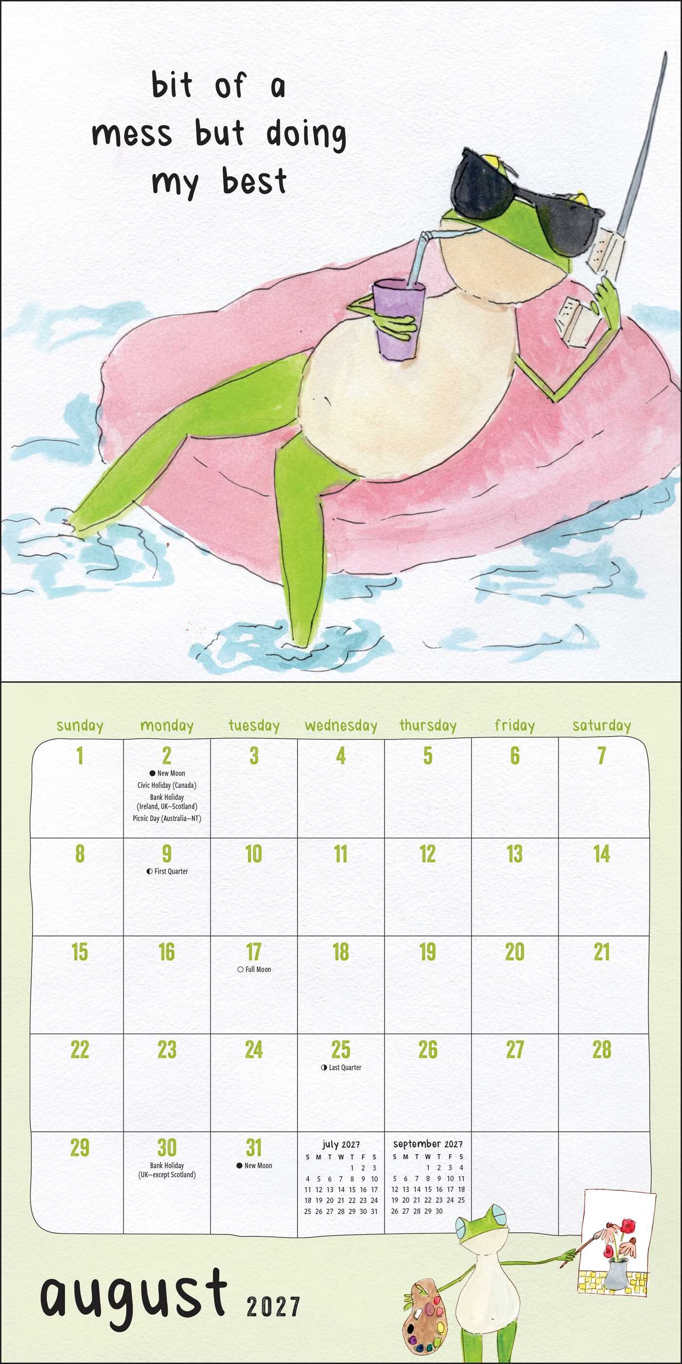 Just Froget About It 2027 Mini Wall Calendar