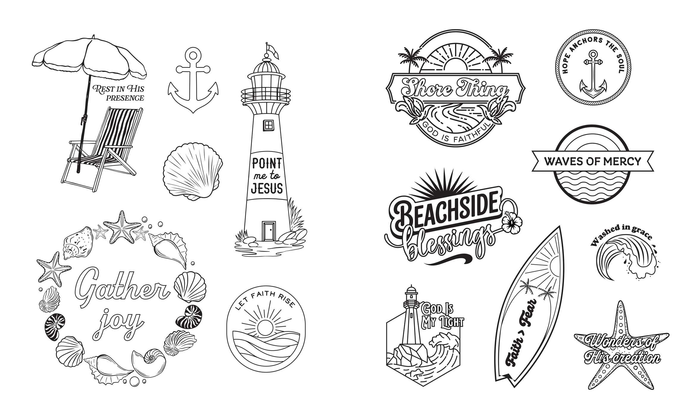 Sticker Inspirations: Color-Your-Own
