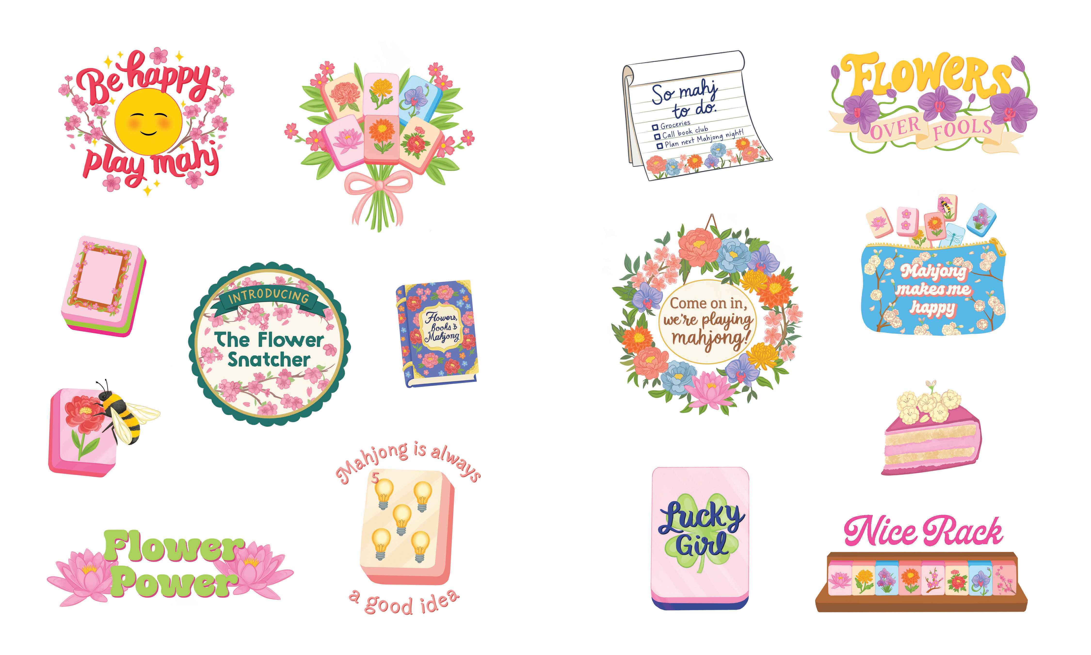 Sticker Style: Mahjong