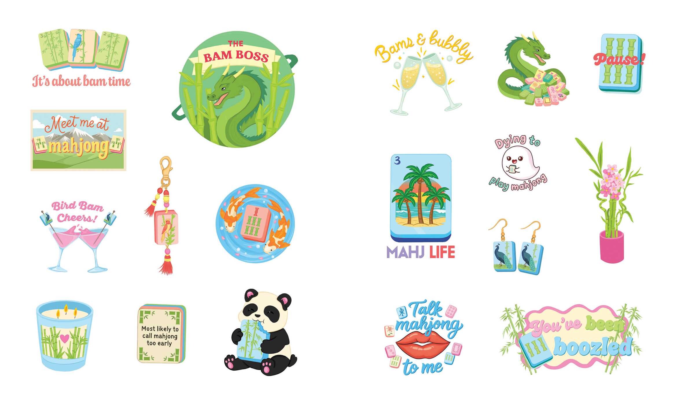 Sticker Style: Mahjong