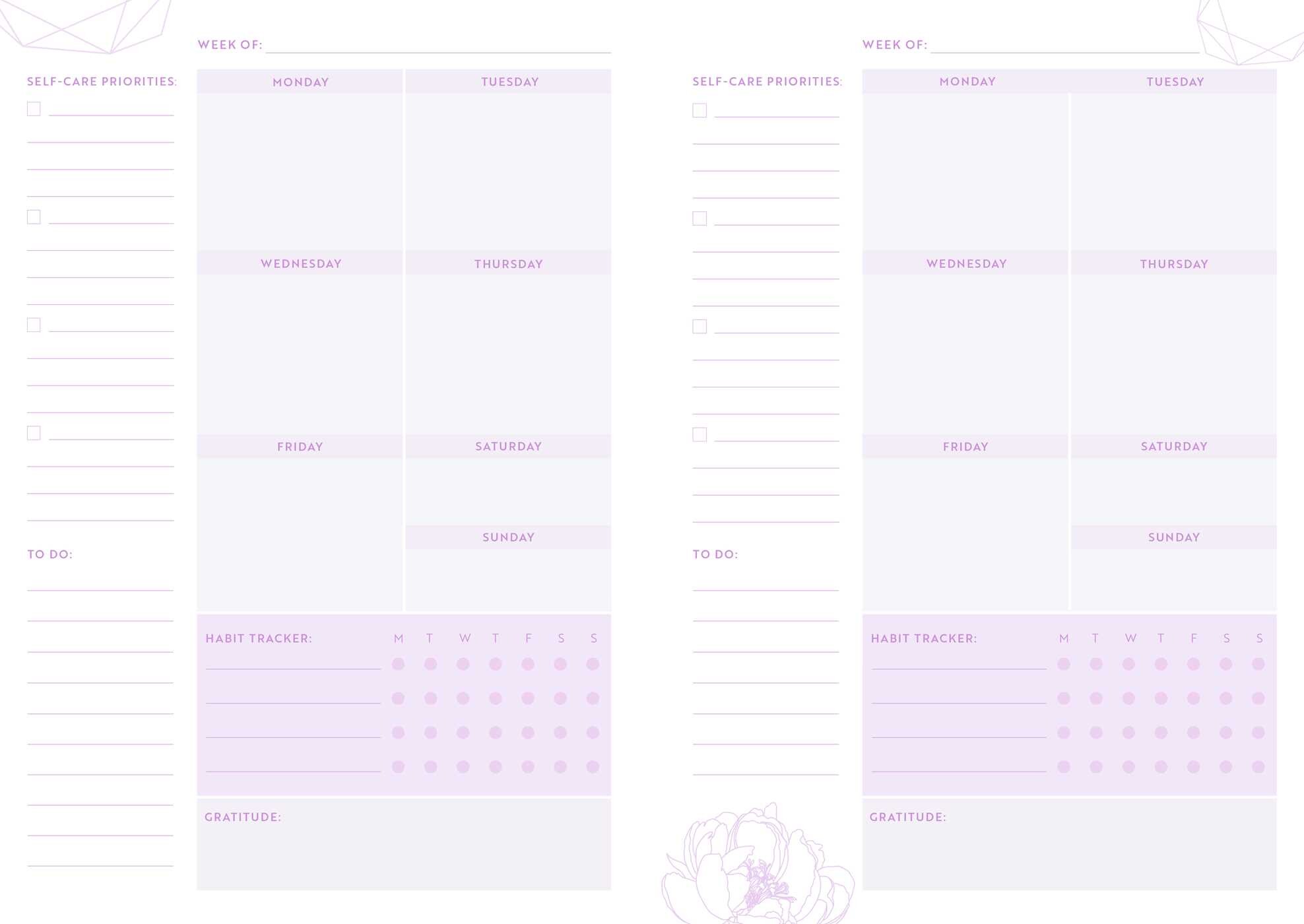 Wellness Notebook Set