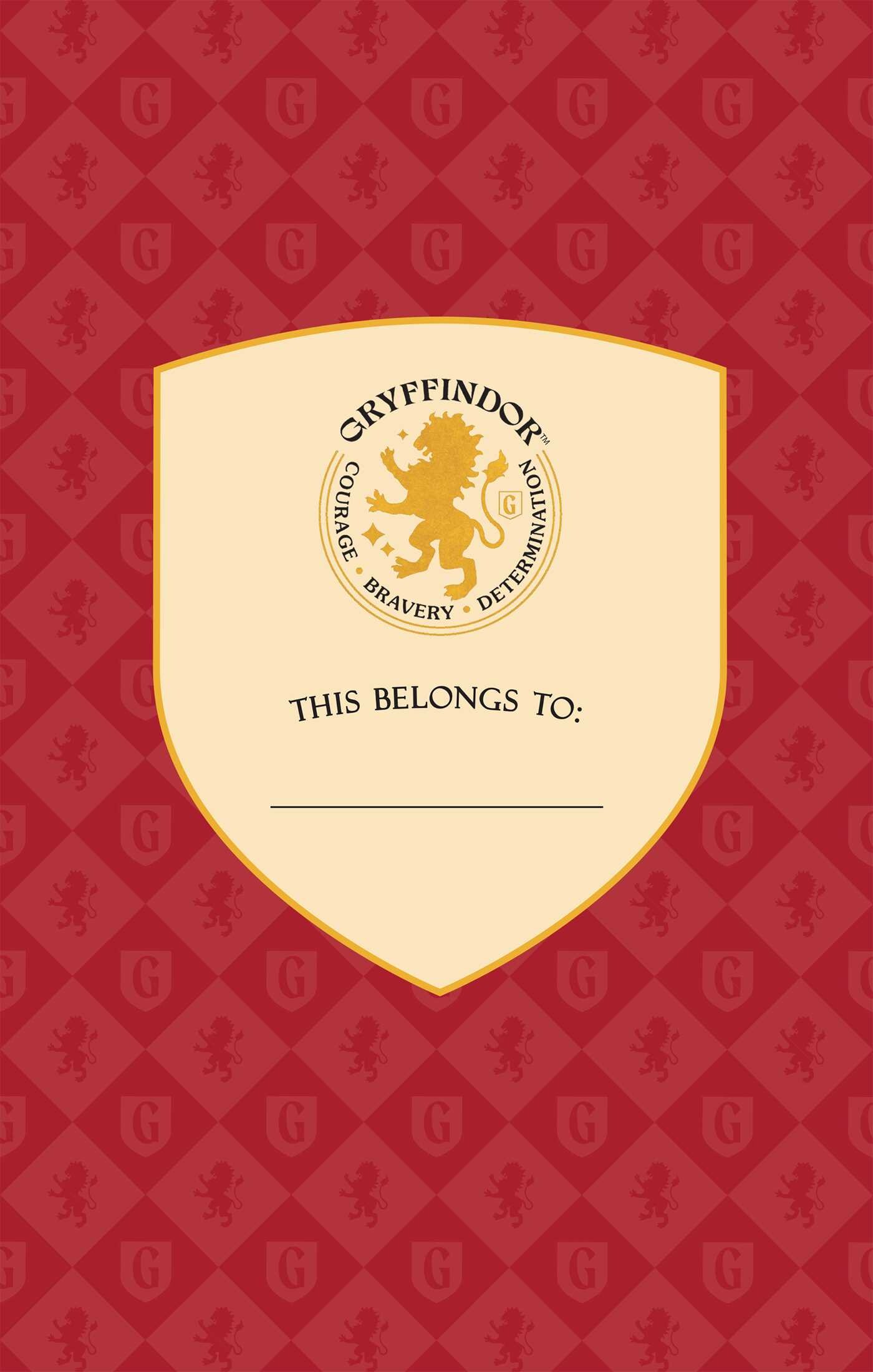 Harry Potter: Gryffindor Crest Hardcover Journal