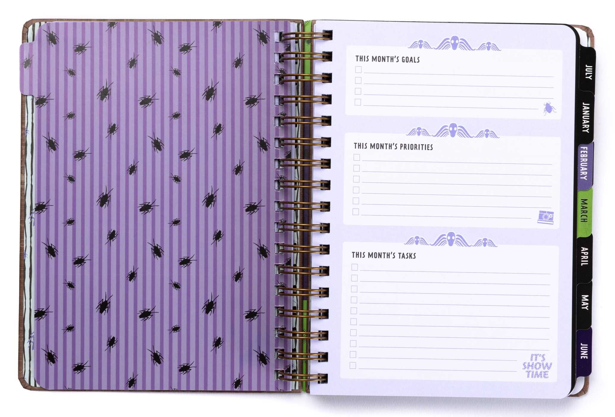 2025 Beetlejuice 13-Month Weekly Planner