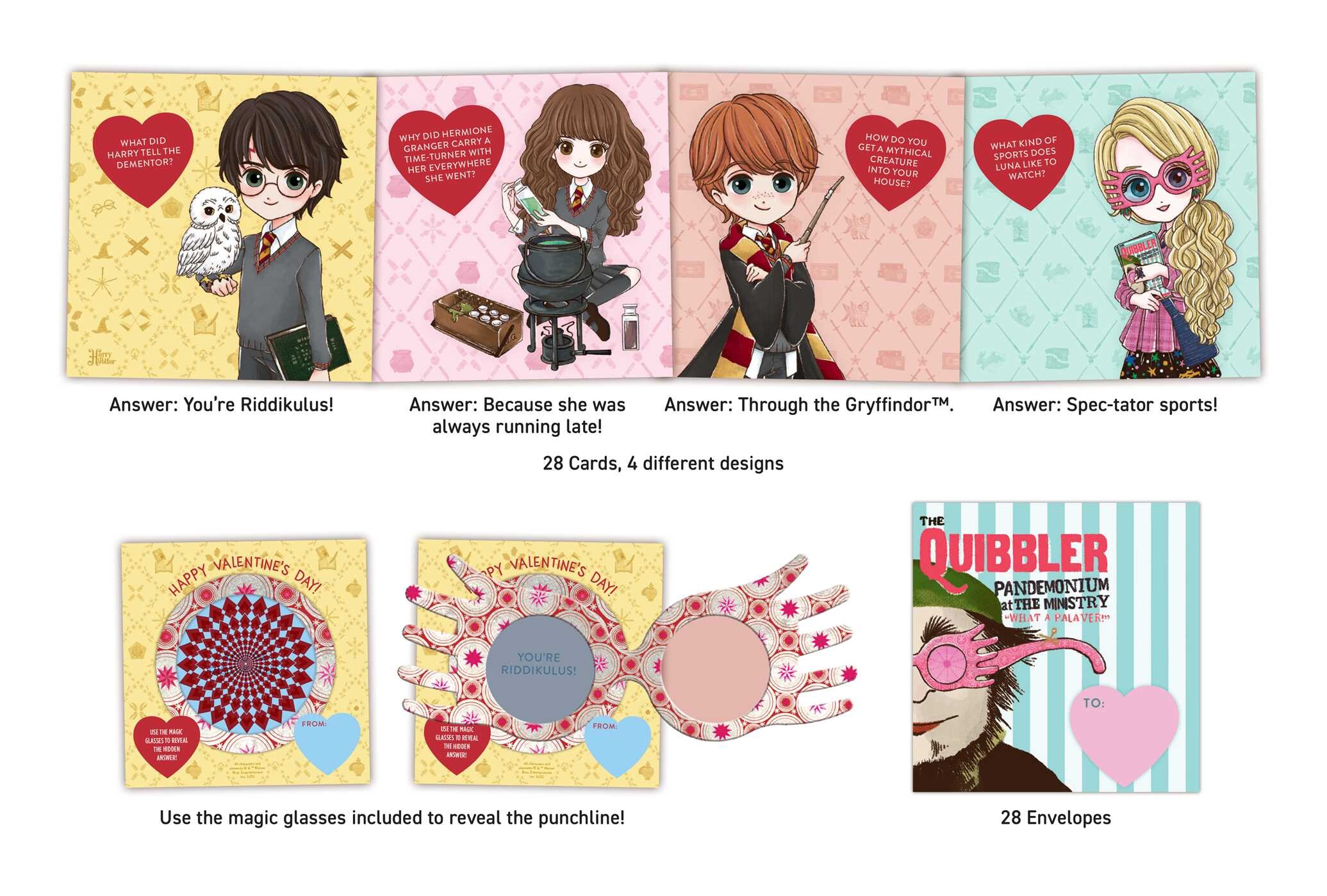 Harry Potter: Red Reveal Joke Valentines
