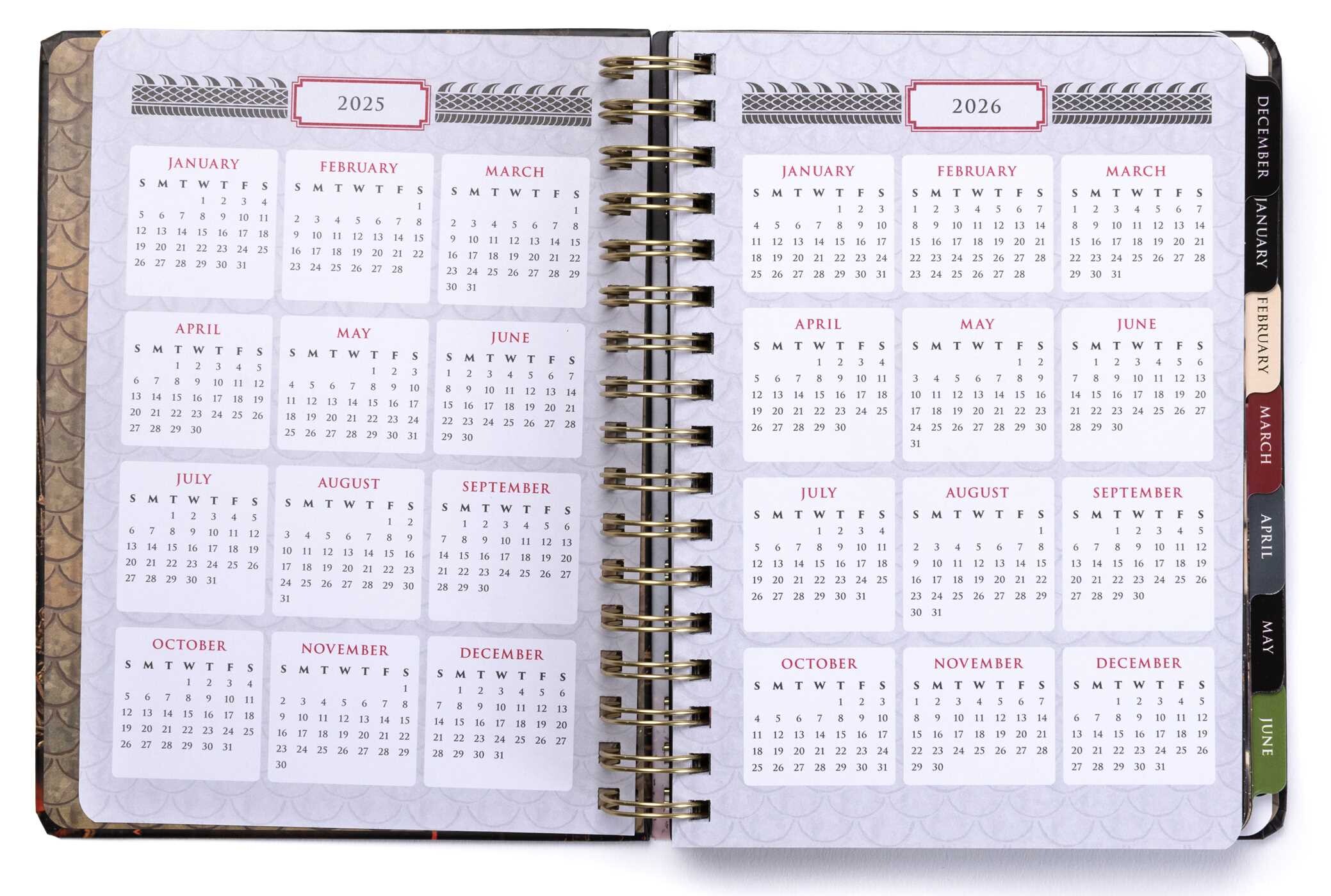 2025 House of the Dragon 13-Month Weekly Planner